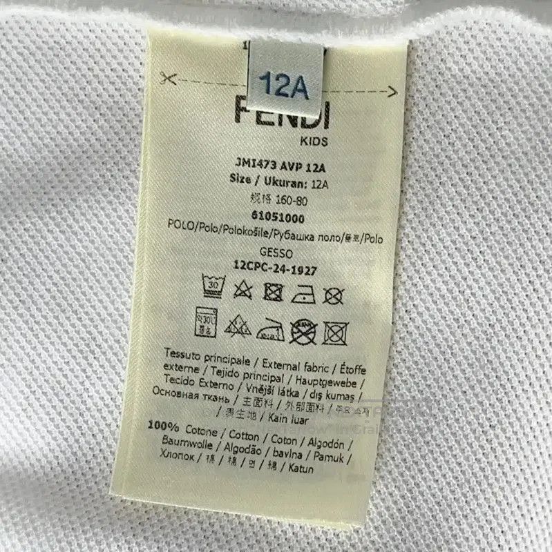 Fendi Fendi Women's White Cotton Polo T-Shirt . Size M / US 6-8 / IT 42-44 - 7 Thumbnail