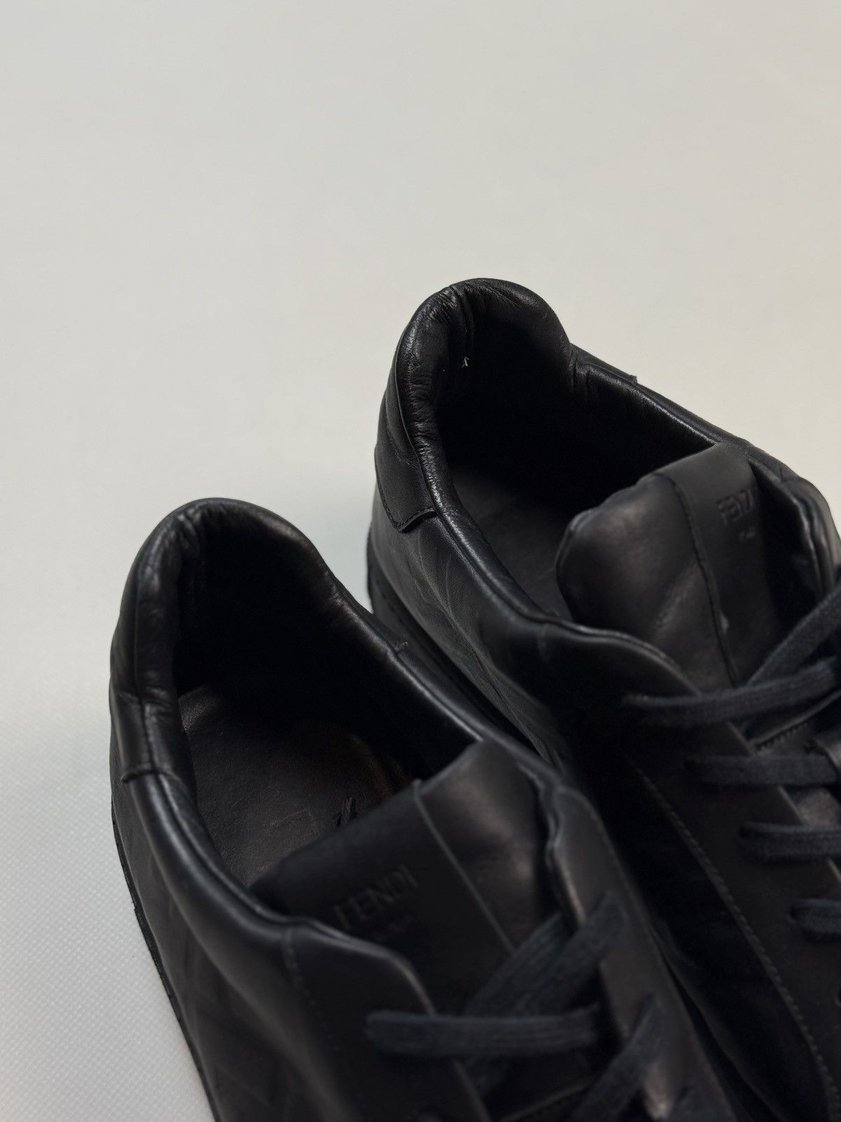 Fendi Fendi Leather Monogram FF Low Top Lace Up Sneakers Shoes Size US 14 / EU 47 - 20 Thumbnail