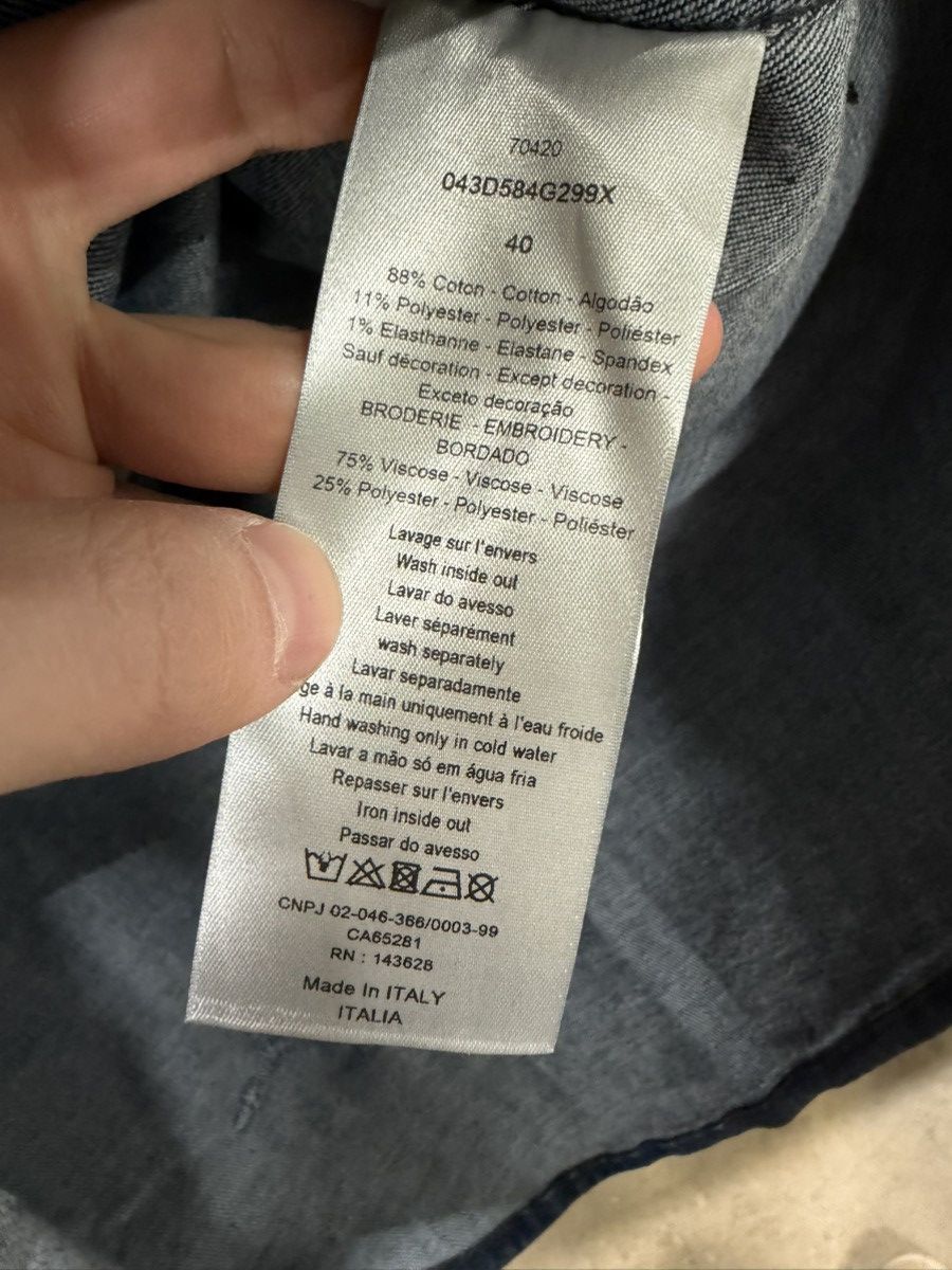 Dior × Travis Scott Dior x Travis Scott Waxed Distressed Overshirt Jacket 2400$ Size US M / EU 48-50 / 2 - 11 Thumbnail