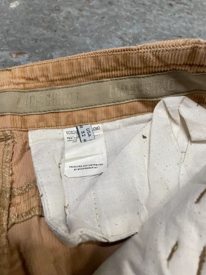 Moschino × Vintage 2000s Moschino Beige Cargo Pants Size US 32 / EU 48 - 11 Thumbnail