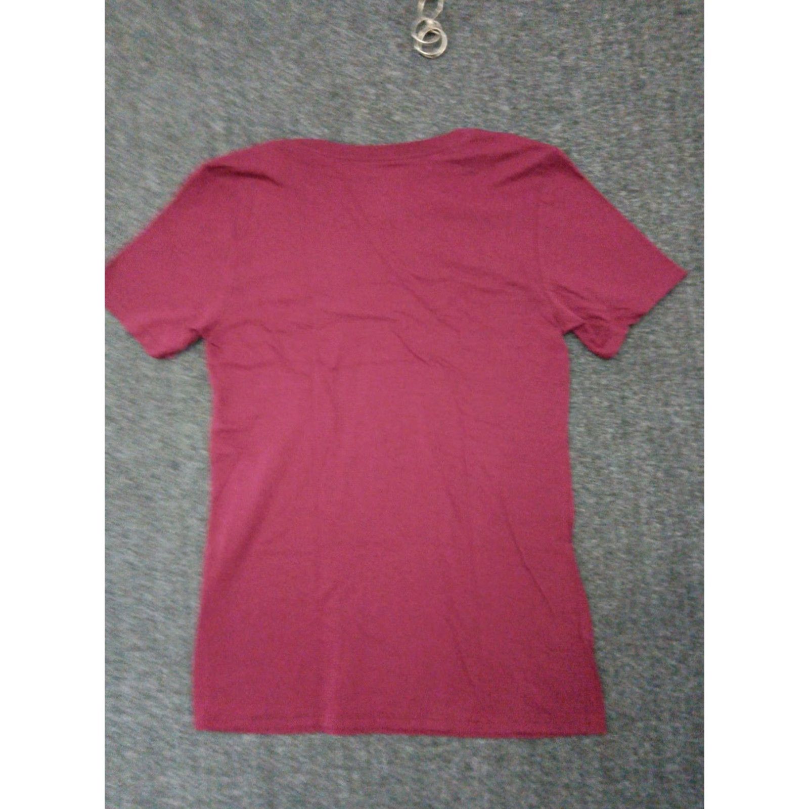 Nike Nike Tee Mens T-Shirt Short Sleeve Athletic Fit XS Burgundy Colored Solid Logo Neck Crew Pullover Activewear Shirt Size US XS / EU 42 / 0 - 2 Thumbnail