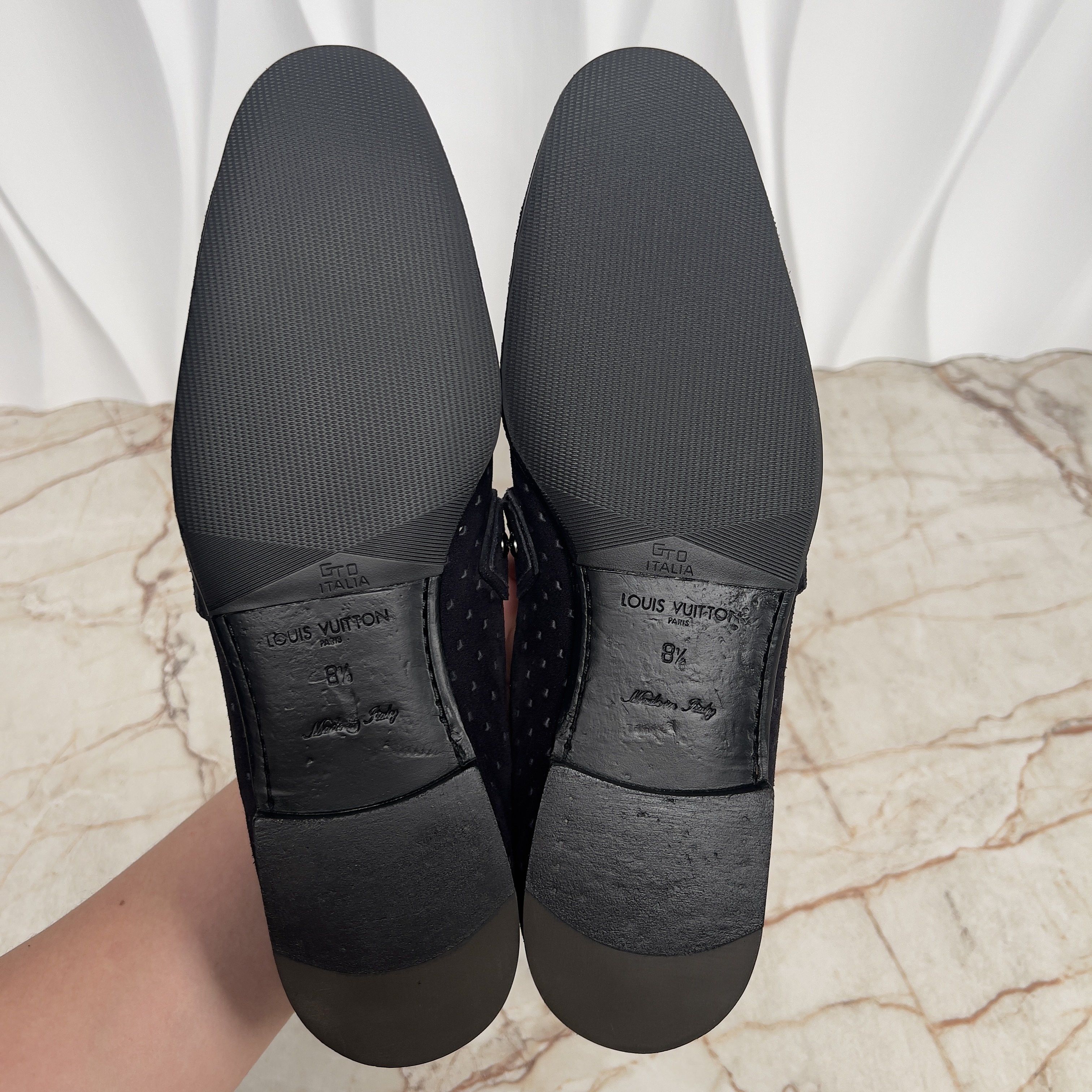 Louis Vuitton Lexington Loafer Logo Perforated Suede Size US 9.5 / EU 42-43 - 10 Thumbnail