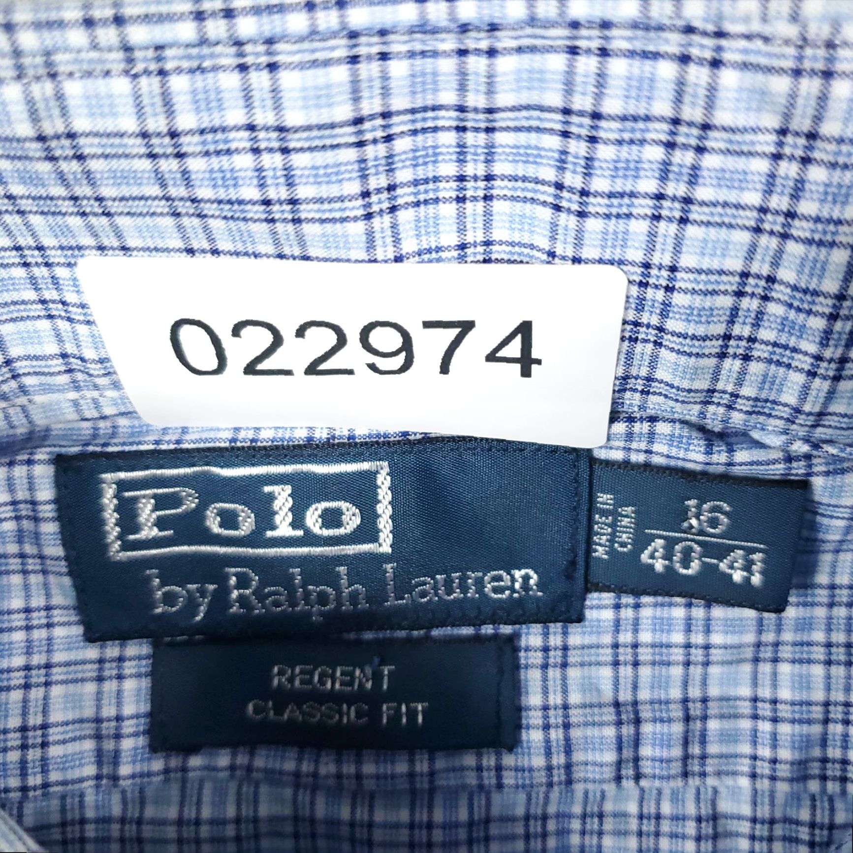 Ralph Lauren Ralph Lauren Dress Shirt Mens 16 Blue Plaid Regent Long Sleeve Button-Down Collared 16 Boy/Men's? Size 42R - 6 Thumbnail