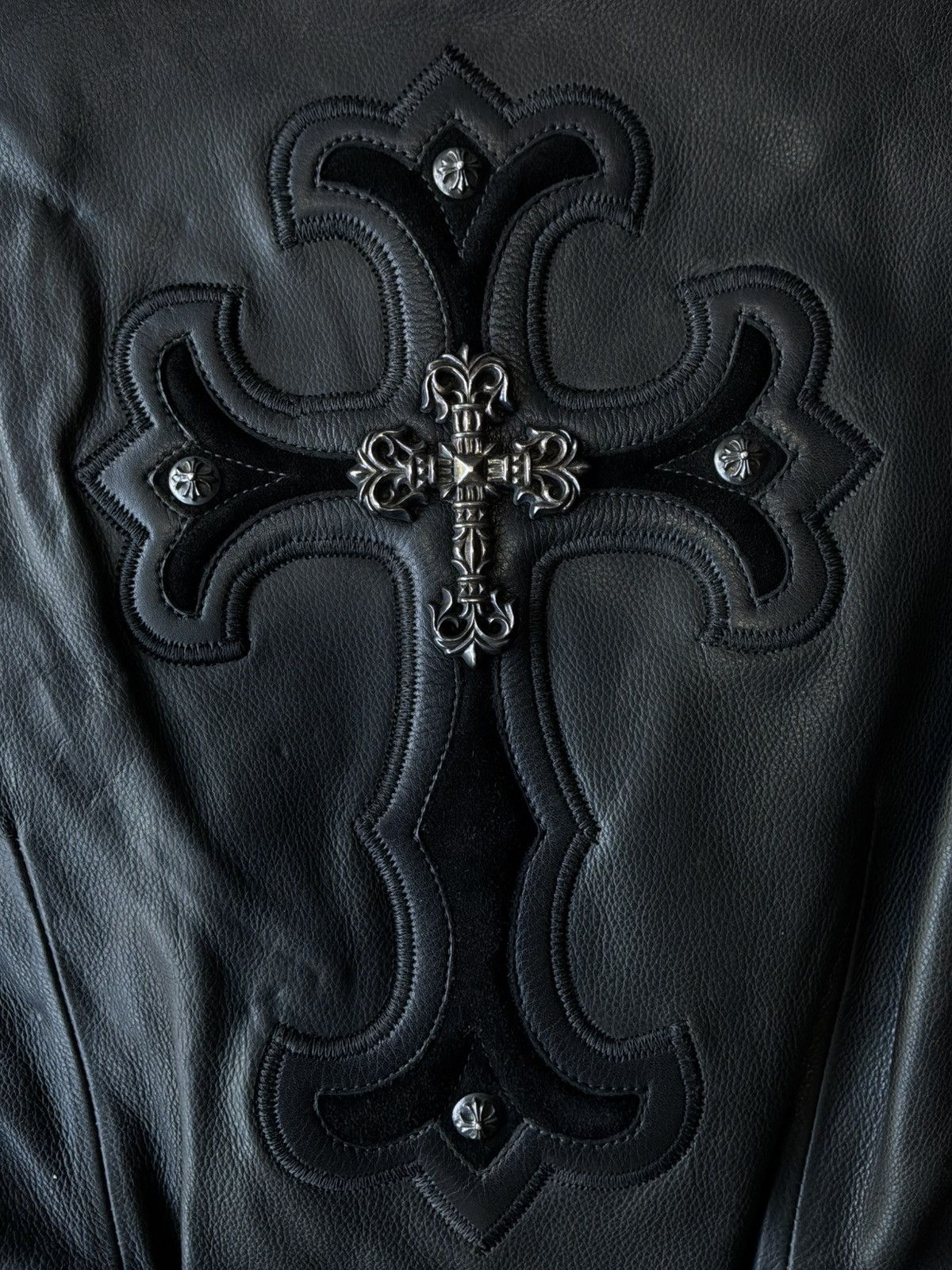 Chrome Hearts 90s Chrome Hearts - Filigree Cross Leather Vest Size US S / EU 44-46 / 1 - 4 Thumbnail