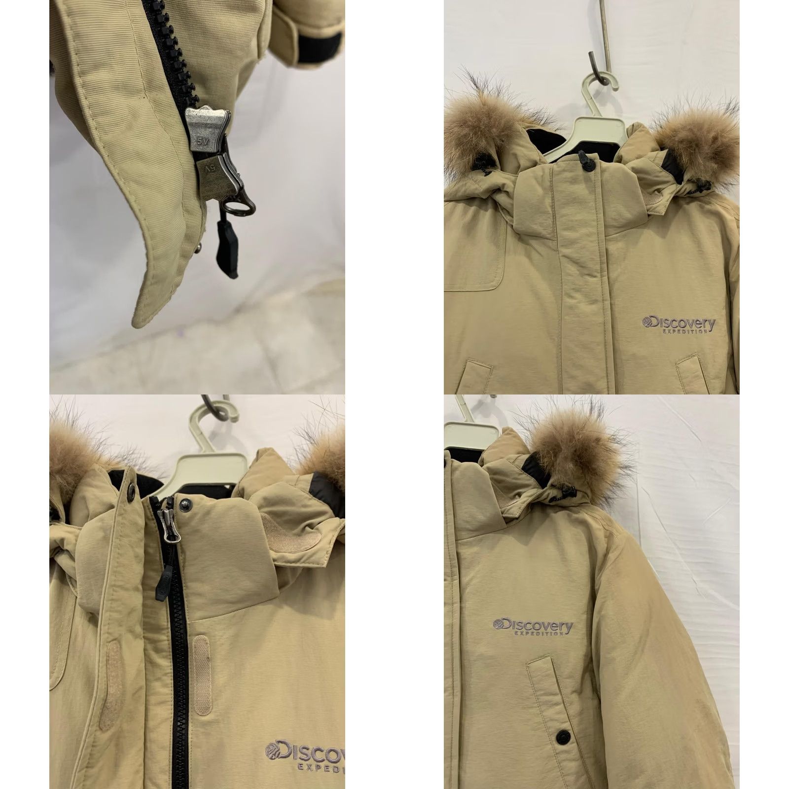 Vintage VINTAGE Discovery Expedition Milton Down Parka Jacket Mens Large Tan Beige Fur Hood#91 Size US L / EU 52-54 / 3 - 9 Thumbnail