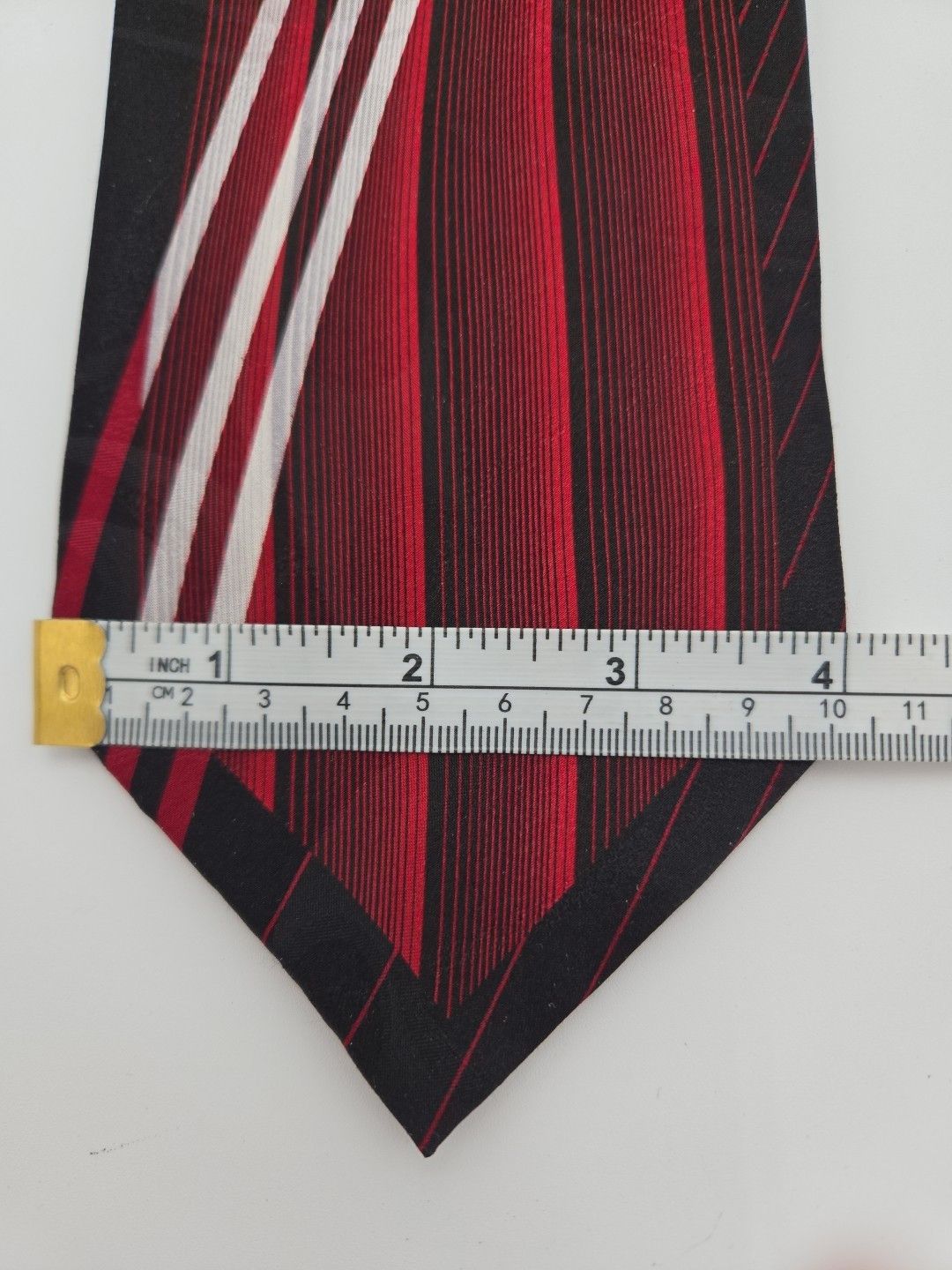 Vintage Vintage VERSAILLES by PIATELLI NECKTIE Burgundy Red Black 1 Size ONE SIZE - 6 Thumbnail