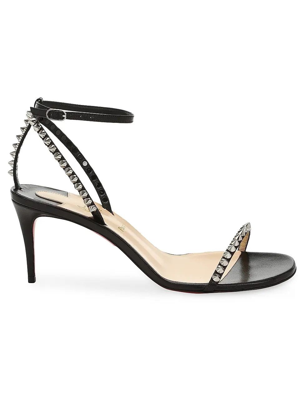 Christian Louboutin os11x0526 So Me 70mm Leather Sandal Heels in Black Size US 11 / IT 41 - 1 Preview