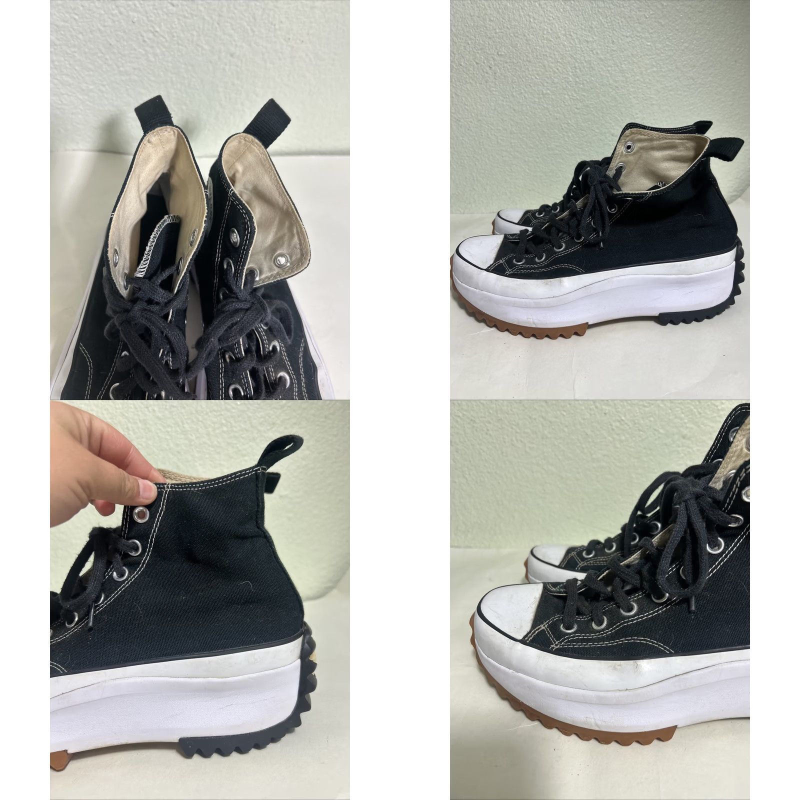 Converse Converse Run Star Platform High Top Shoes unisex M10 W11.5 Black Stars Sneaker Women Mens Size XL / US 12-14 / IT 48-50 - 8 Thumbnail