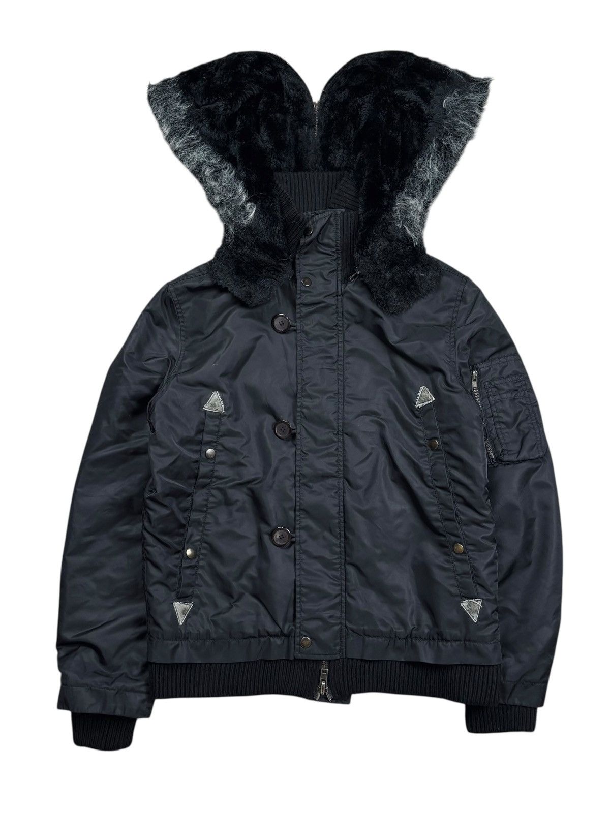 順　BUFFALO BOBS goat zip BUFFALOBOBS zip jacket BUFFALO BOBS goat zip design leather jk