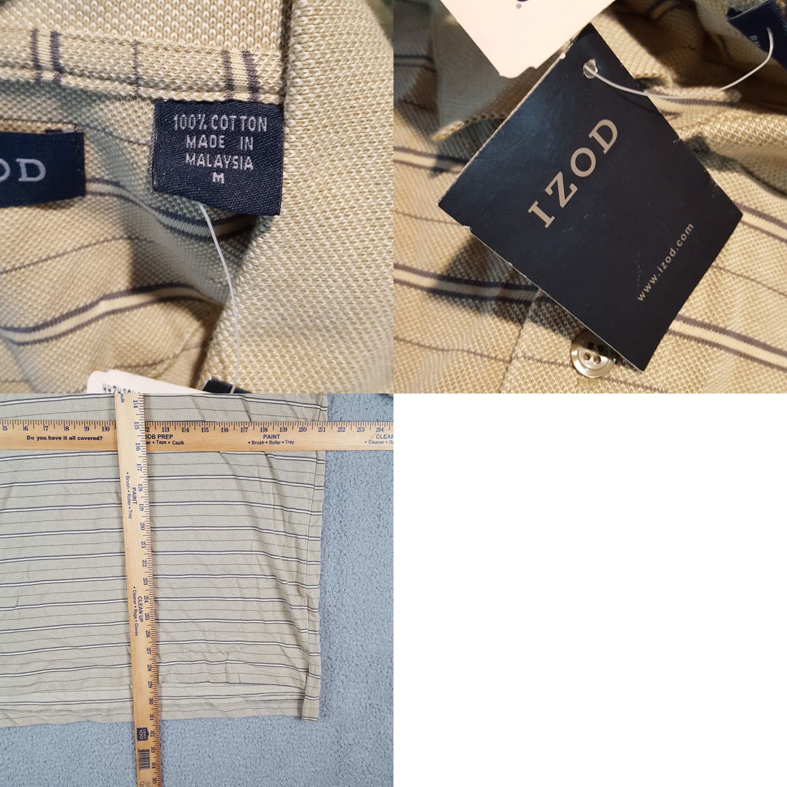 Vintage Vintage Preppy Striped Knit Size M Collar Surf Grunge Short Sleeve Polo Shirt Size US M / EU 48-50 / 2 - 8 Thumbnail