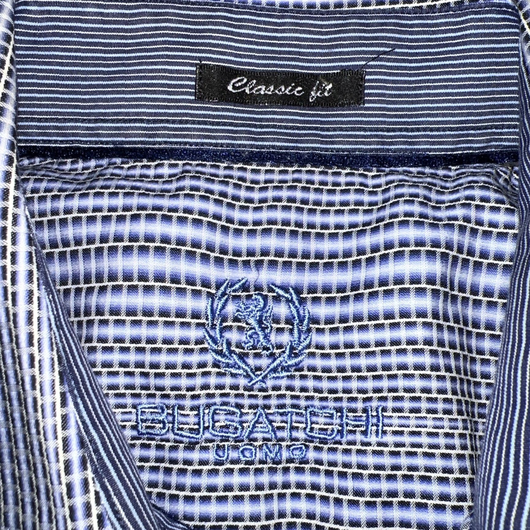 BUGATCHI Bugatchi Uomo Blue Longsleeve Button-Up Shirt Mens Size L Size US L / EU 52-54 / 3 - 3 Thumbnail