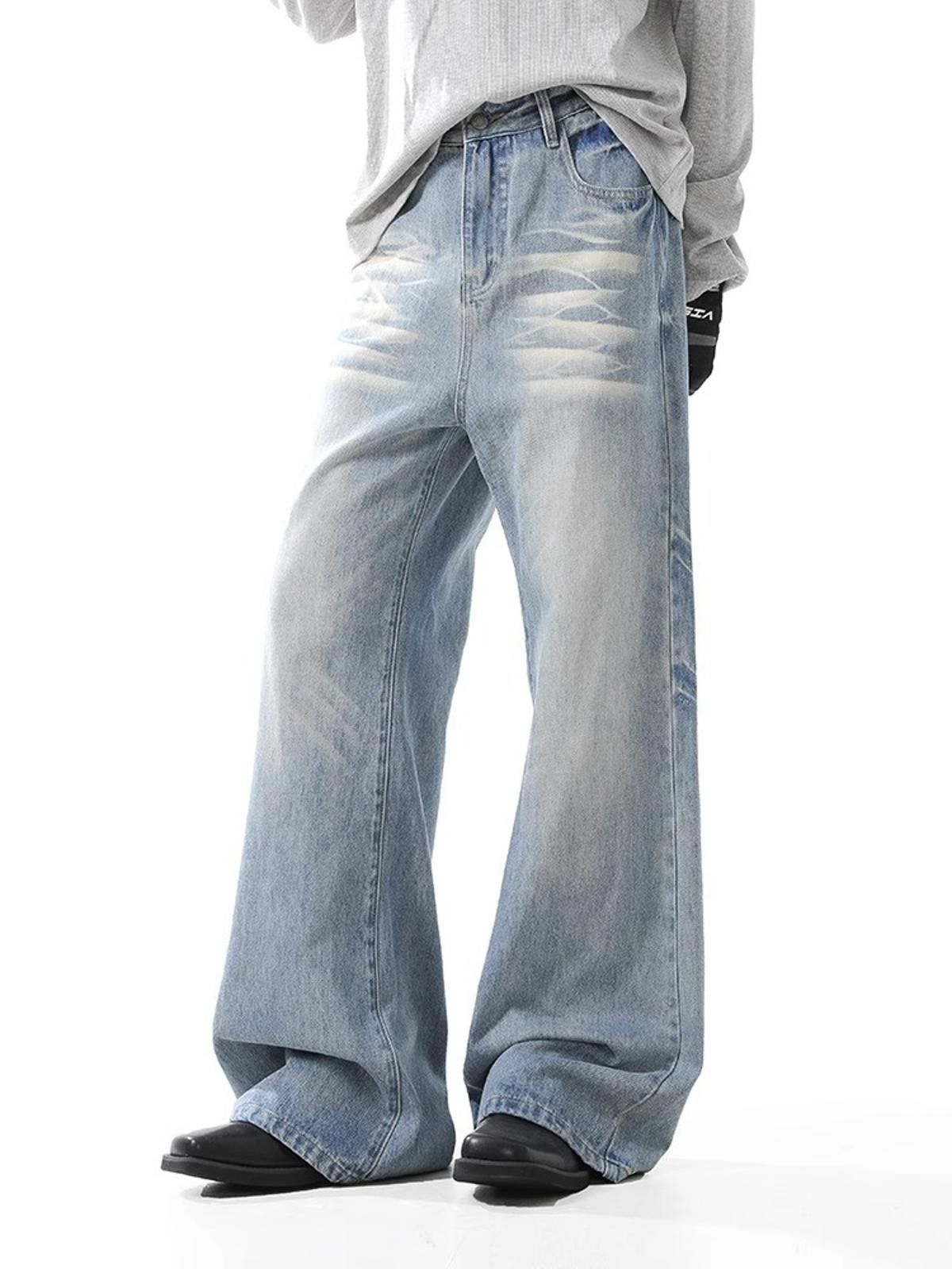 Japanese Brand Wide-Leg Oversized Denim Jeans Size US 32 / EU 48 - 2 Thumbnail