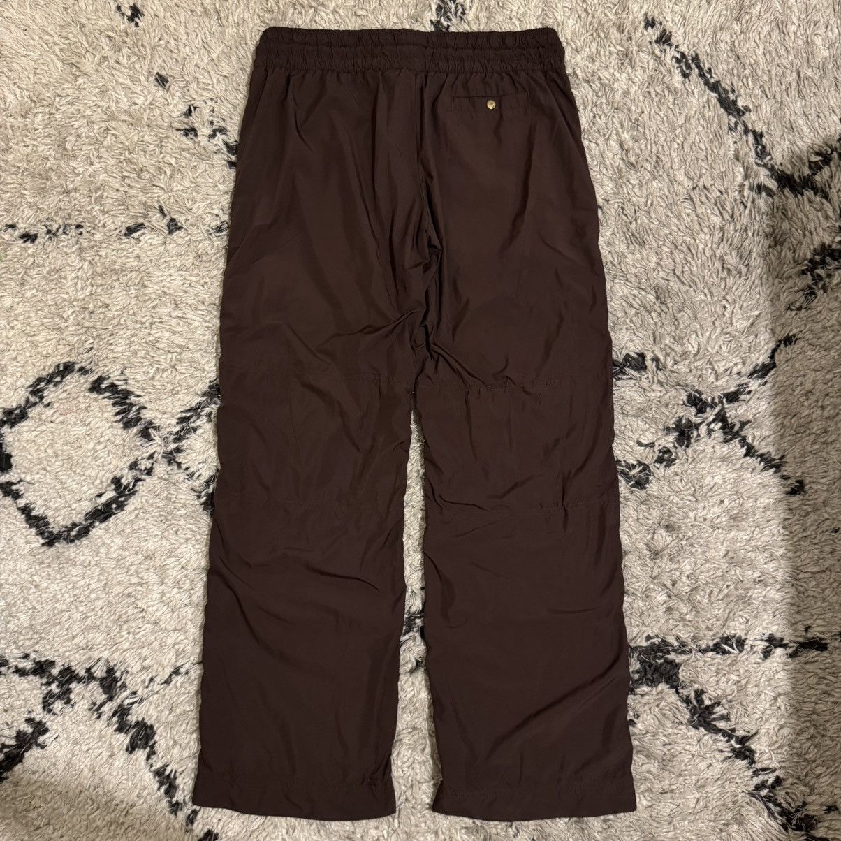 Nike Vintage nylon Nike brown/white track pants Size US 34 / EU 50 - 2 Thumbnail