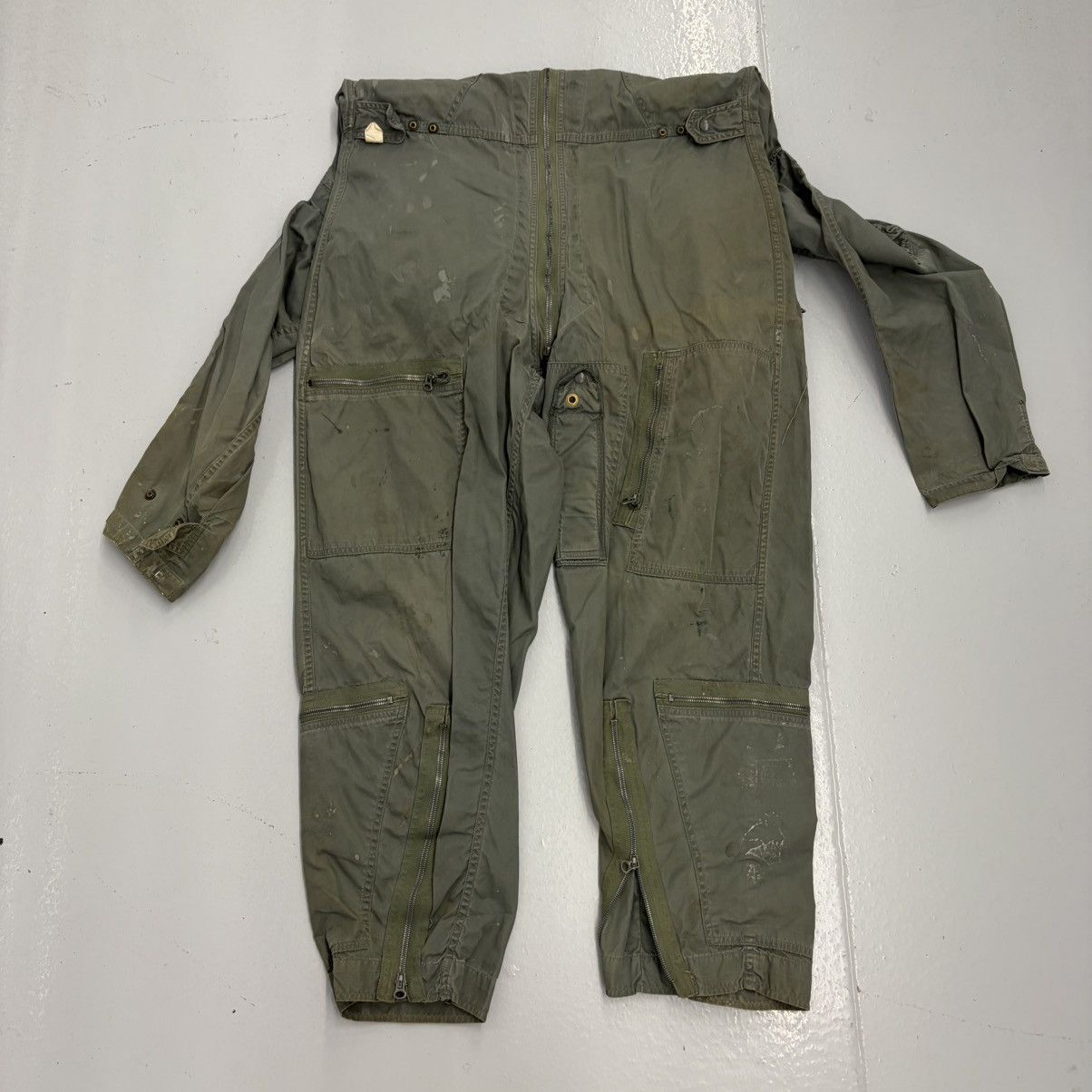 Other Vintage 50s USAF K-28 Green Flight Military Jumpsuit Size US 40 / EU 56 - 3 Thumbnail