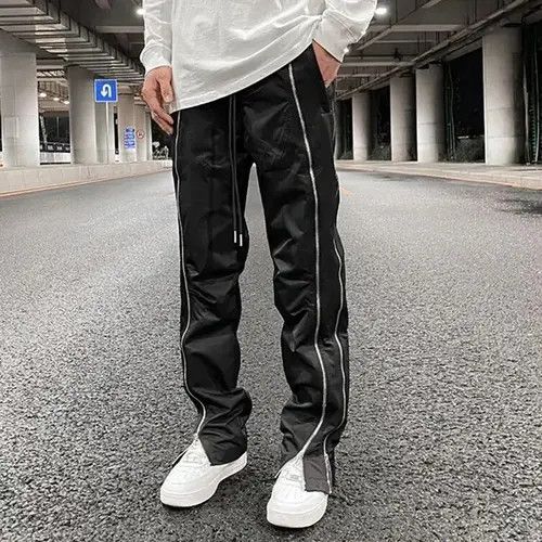 Japanese Brand × Vintage Drawstring Trousers Double Zipper Cargo Pants Harajuku Style Size US 30 / EU 46 - 3 Thumbnail