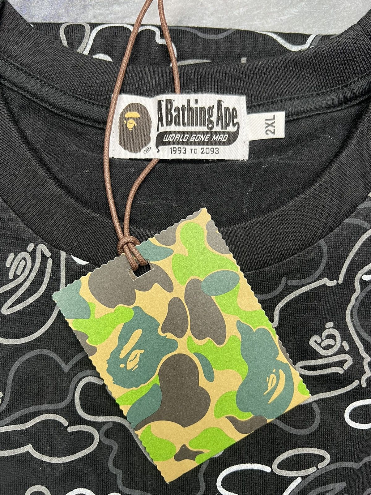 Bape Bape Neon Camo T-Shirt Size US XXL / EU 58 / 5 - 4 Thumbnail