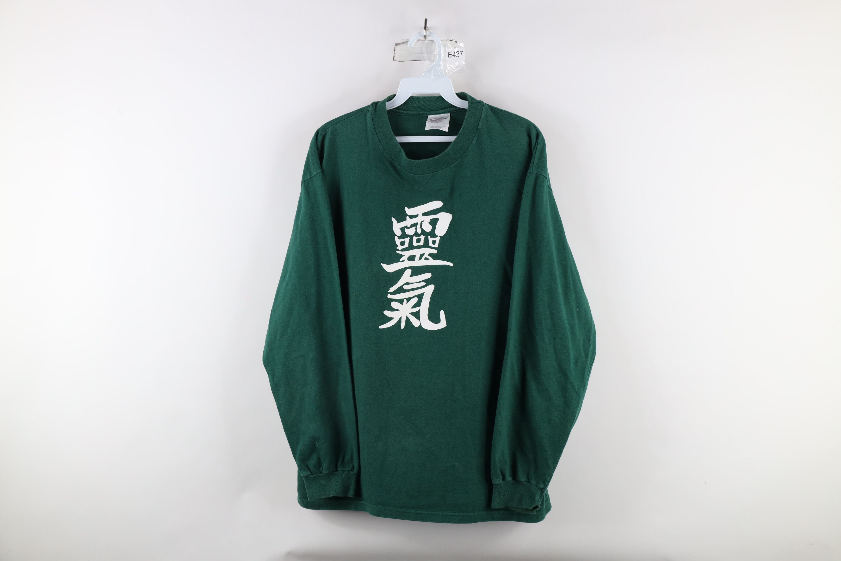 Vintage Vintage 90s Streetwear Out Aura Reiki Long Sleeve T-Shirt Size US L / EU 52-54 / 3 - 1 Thumbnail