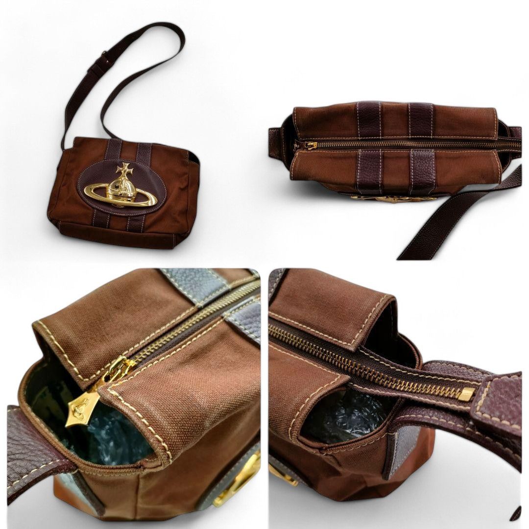 Vivienne Westwood Vivienne Westwood - Baker Street Canvas Shoulder Bag Orb Size ONE SIZE - 3 Thumbnail