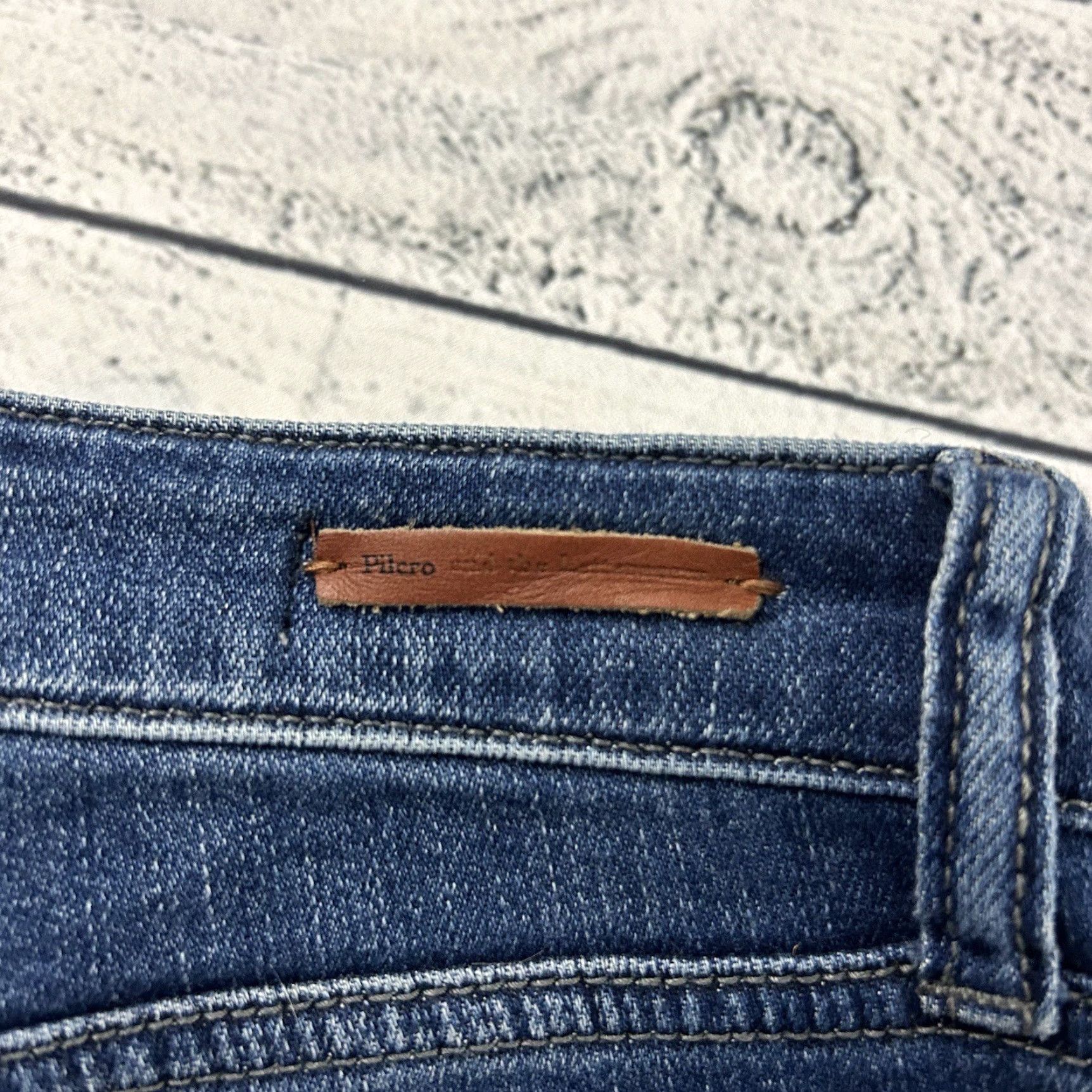 Vintage Pilcro Jeans Skinny Denim Blue 27 Women's Mid-Rise Regular Size 27 Blue Jeans Pilcro Womens Skinny Denim 27 Size 27" / US 4 / IT 40 - 2 Thumbnail
