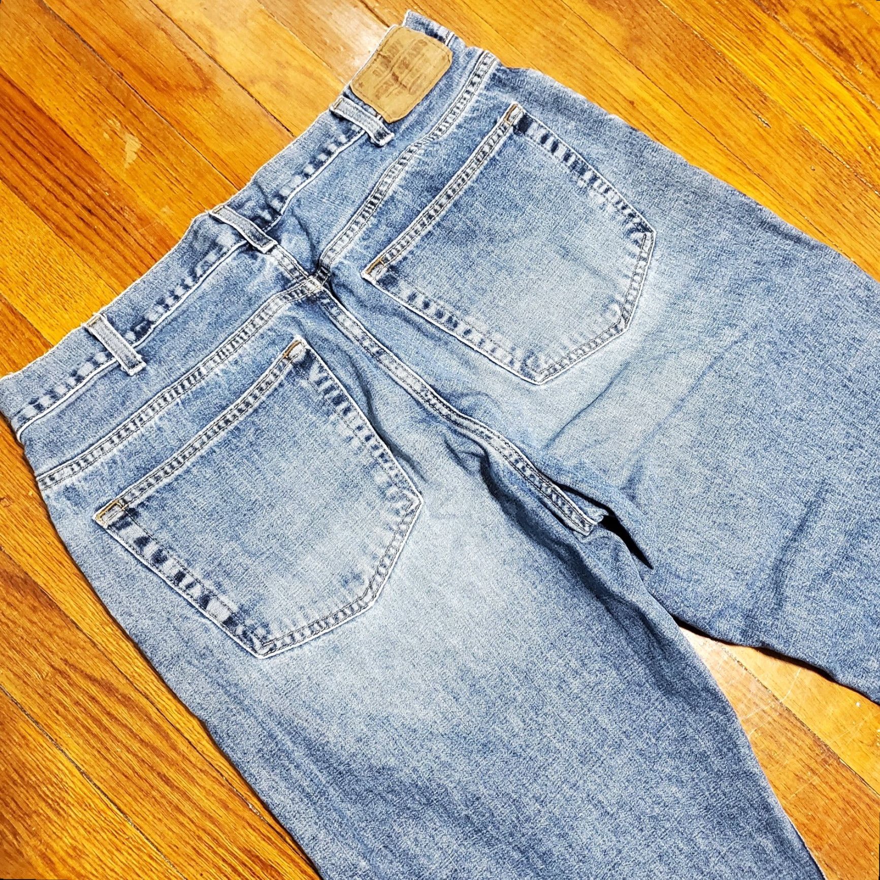 Old Navy VTG Old Navy Jeans Mens 34x30 Bootcut Distressed 90s Grunge Boot Cut 5-Pocket Denim Blue Cotton Regular Old Navy The Authentic Boot-Cut Mens Jeans Size US 34 / EU 50 - 3 Thumbnail