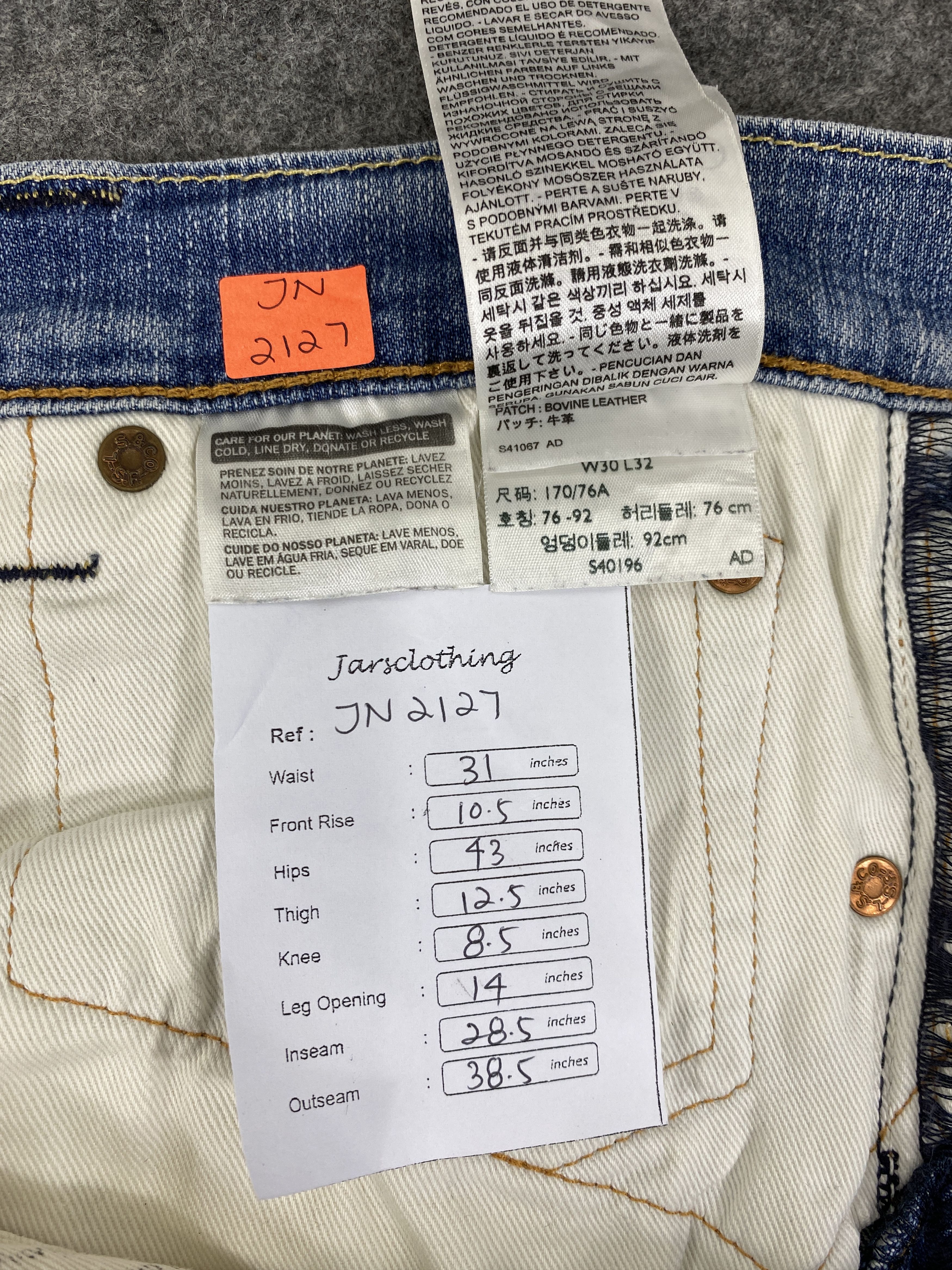 Levi's Distressed Blue Vintage Levi's 511 31x28.5 Denim -JN2127 Size US 31 - 9 Thumbnail