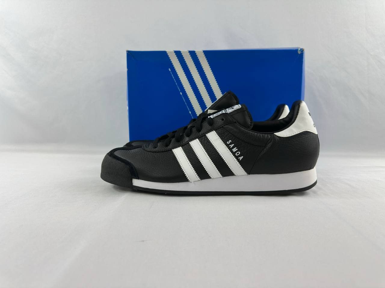 Adidas Vintage Adidas Samoa Leather Shoes Black White 2010 019351 Size US 13 / EU 46 - 4 Thumbnail