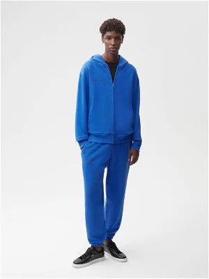 Pangaia o1mle0424 Unisex Lightweight Zipped Hoodie in Blue Size US M / EU 48-50 / 2 - 3 Thumbnail