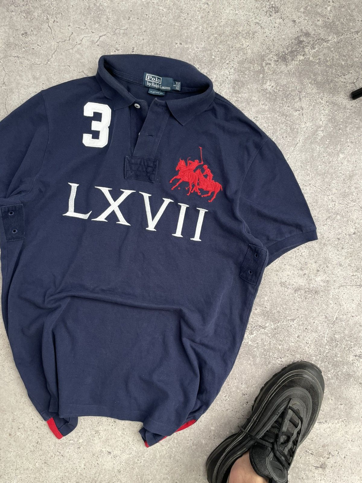 Polo Ralph Lauren × Ralph Lauren × Vintage Vintage Polo Ralph Lauren polo Chief Keef LXVII big logo Size US L / EU 52-54 / 3 - 3 Thumbnail