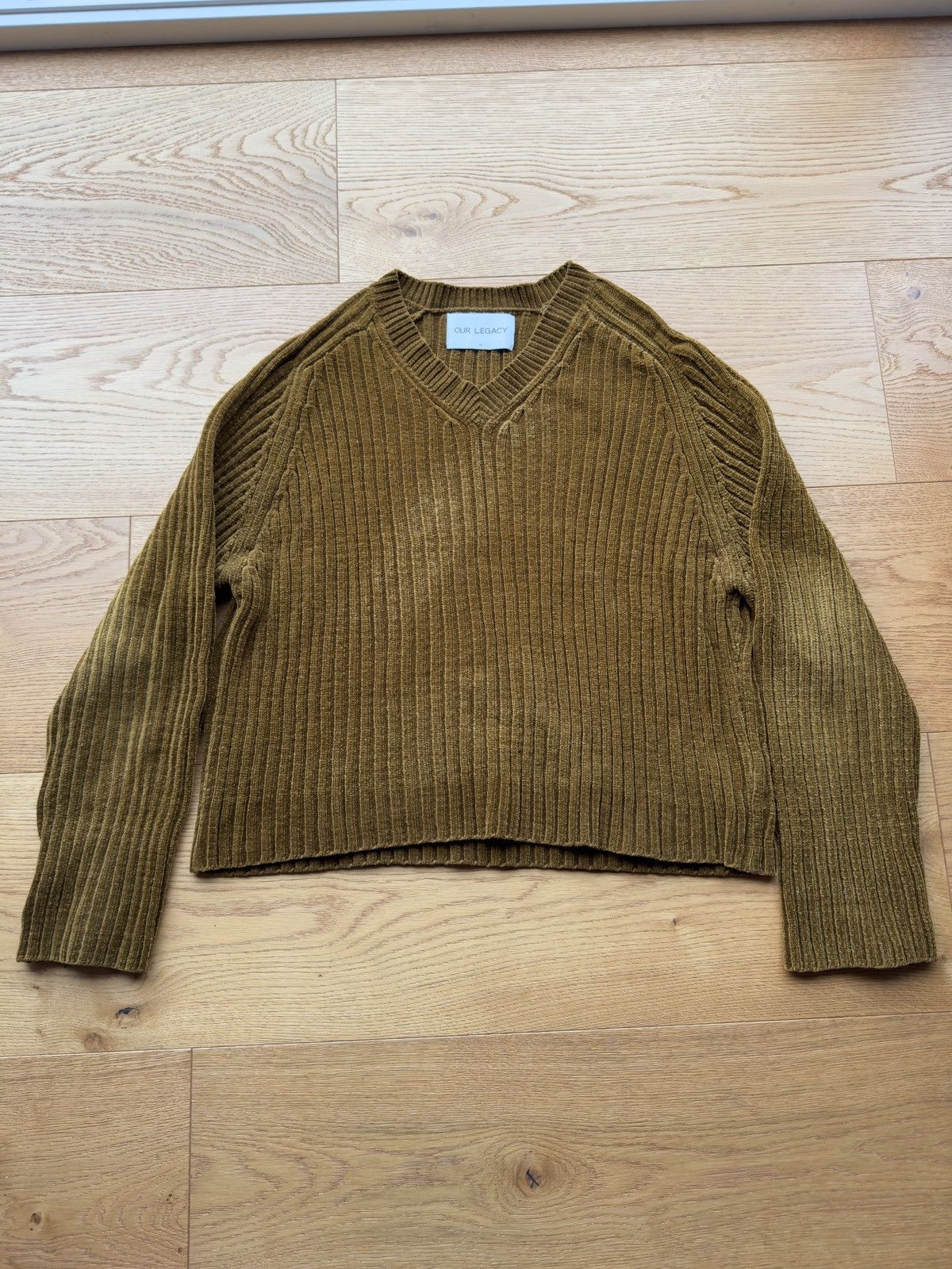 Our Legacy OUR LEGACY Chenille Raglan V-neck Size US S / EU 44-46 / 1 - 4 Thumbnail