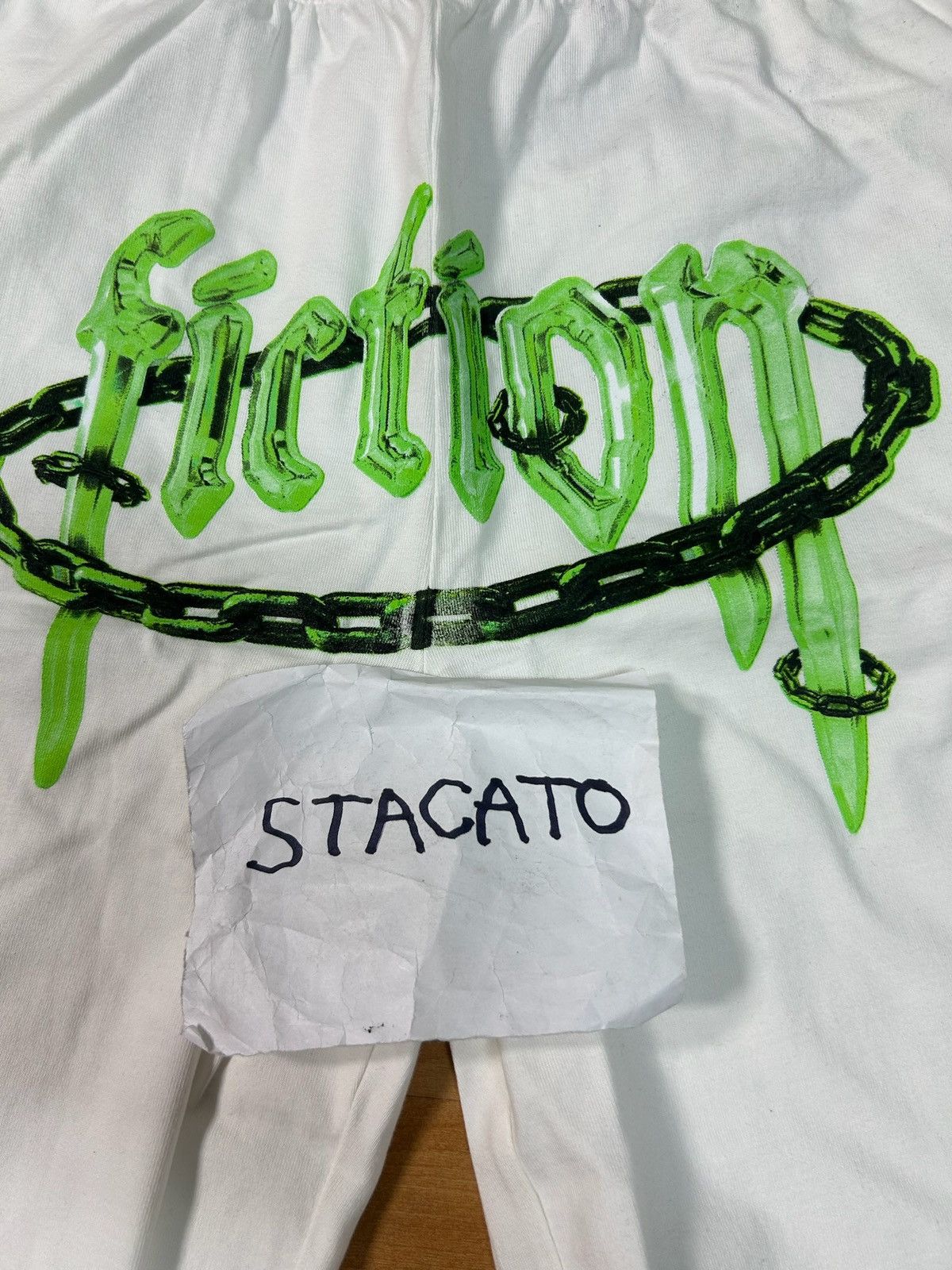Other Fiction Y2K Chain Shorts White/Green Size US 30 / EU 46 - 4 Thumbnail