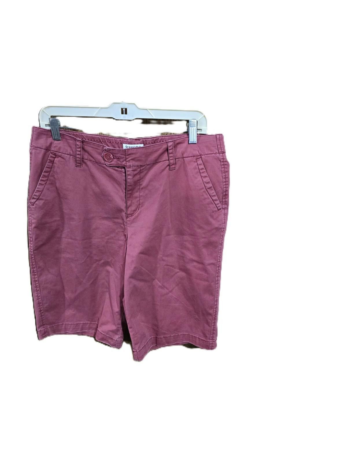 St. Johns Bay St. John's Bay Maroon Shorts Size 34" / US 12 / IT 48 - 1 Thumbnail