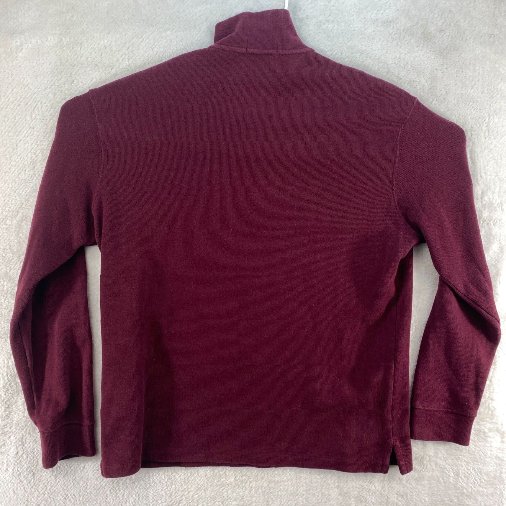 Polo Ralph Lauren VINTAGE Polo Ralph Lauren Red 1/4 Zip Sweater Mock Neck Mens Medium Pullover Size US M / EU 48-50 / 2 - 2 Thumbnail