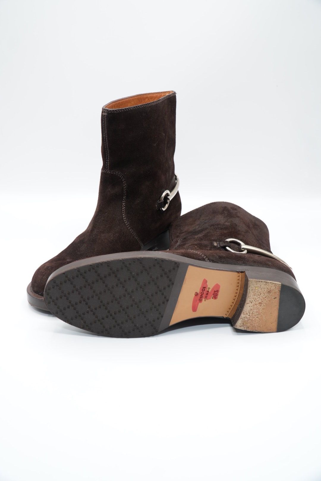 Gucci Gucci by tom ford Brown Suede Horsebit Ankle Boots Size US 6 / EU 39 - 3 Thumbnail