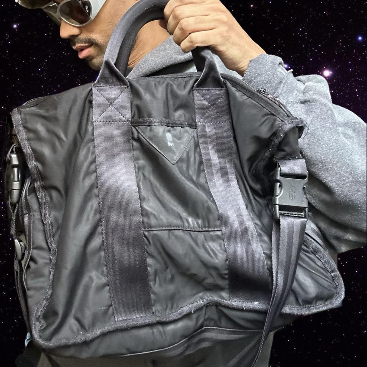 Alpha Industries Alpha Industries Black Nylon Utilitarian Messenger Bag Size ONE SIZE - 5 Thumbnail