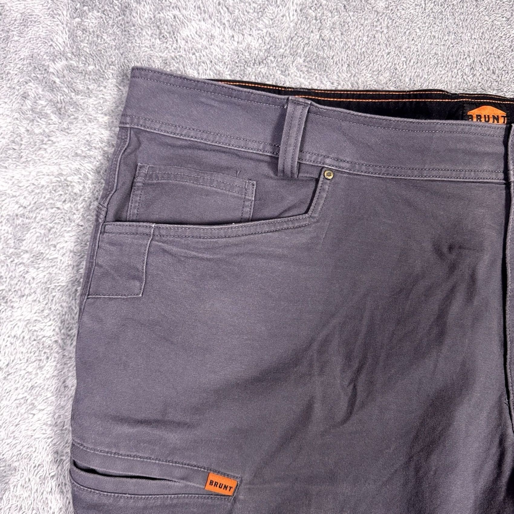 Vintage Brunt Pants Mens 48x30 Torra Workwear Canvas Utility Stretch Brown Trouser Chino Size US 32 / EU 48 - 4 Thumbnail