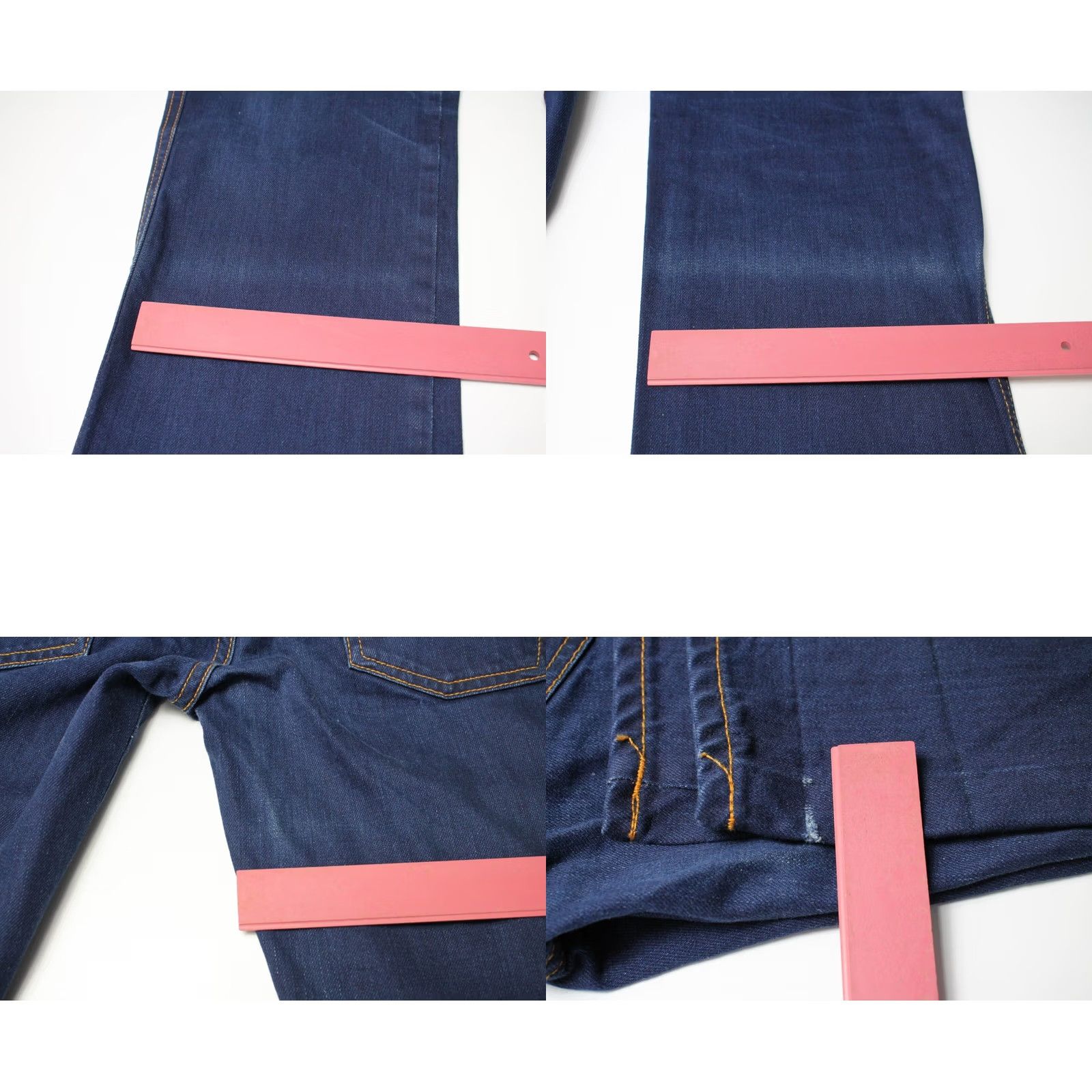 Vintage NUDIE Slim Jim Dry 46 Dips Jeans Men's W30/L34 Blue Denim Zip Fly Pocket Adjustable Slim style Regular Mens Size US 30 / EU 46 - 9 Thumbnail