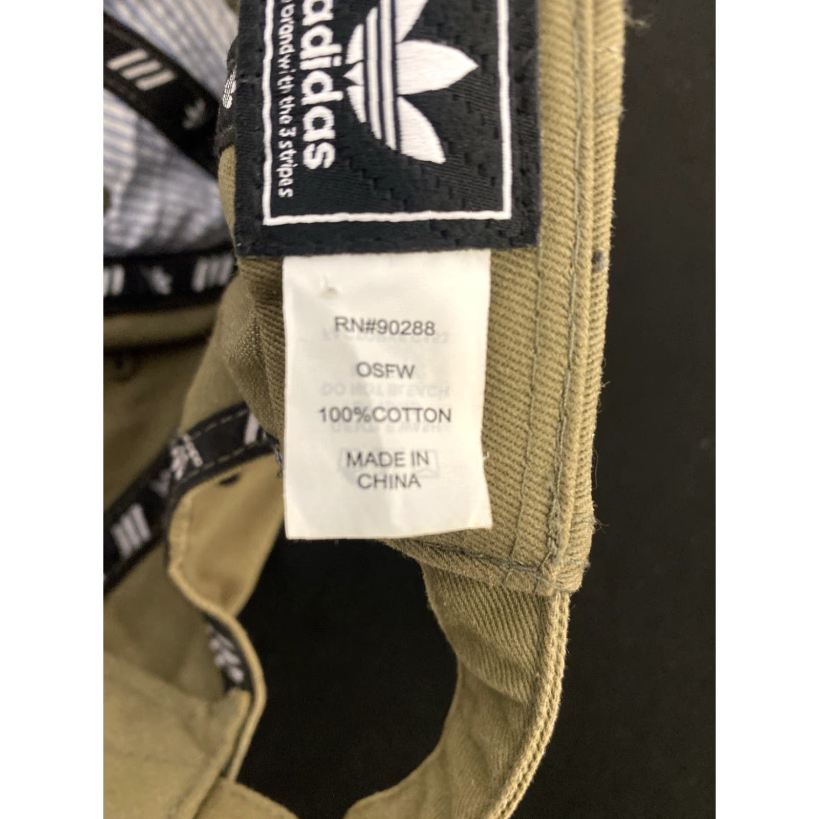 Adidas Adidas Distressed Look Baseball Cap Adjustable Green Logo Unisex Adults Size ONE SIZE - 6 Thumbnail