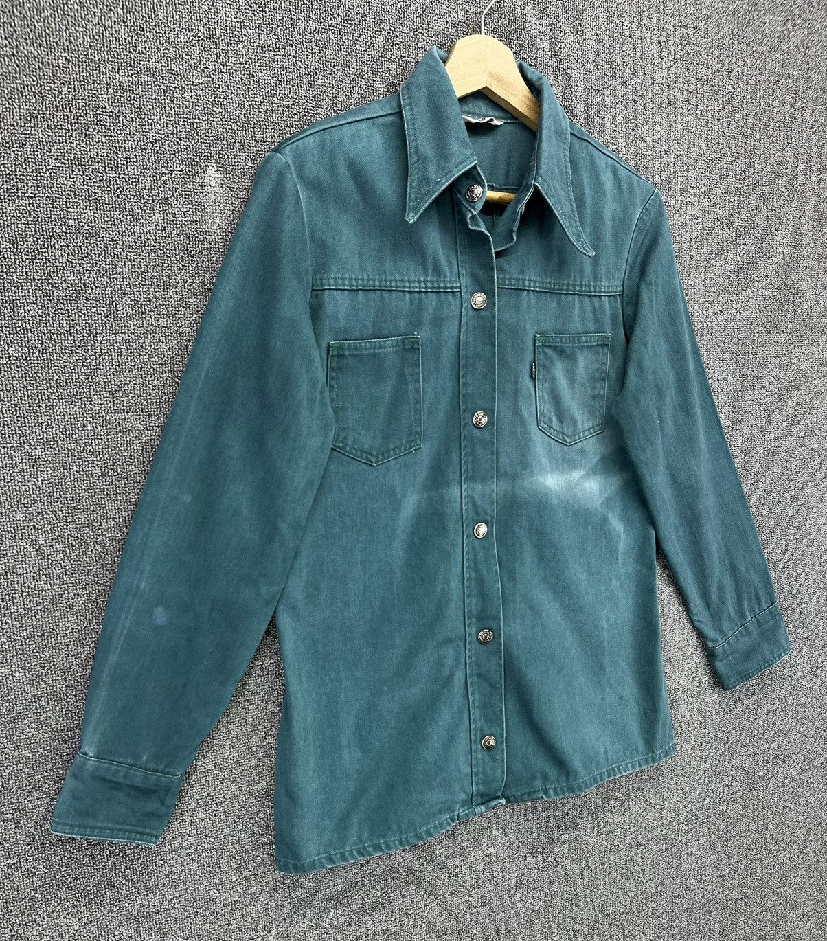 Levi's Vintage 70s Levi's Big E Black Tab Button Up Flannel Jacket Size M / US 6-8 / IT 42-44 - 2 Thumbnail