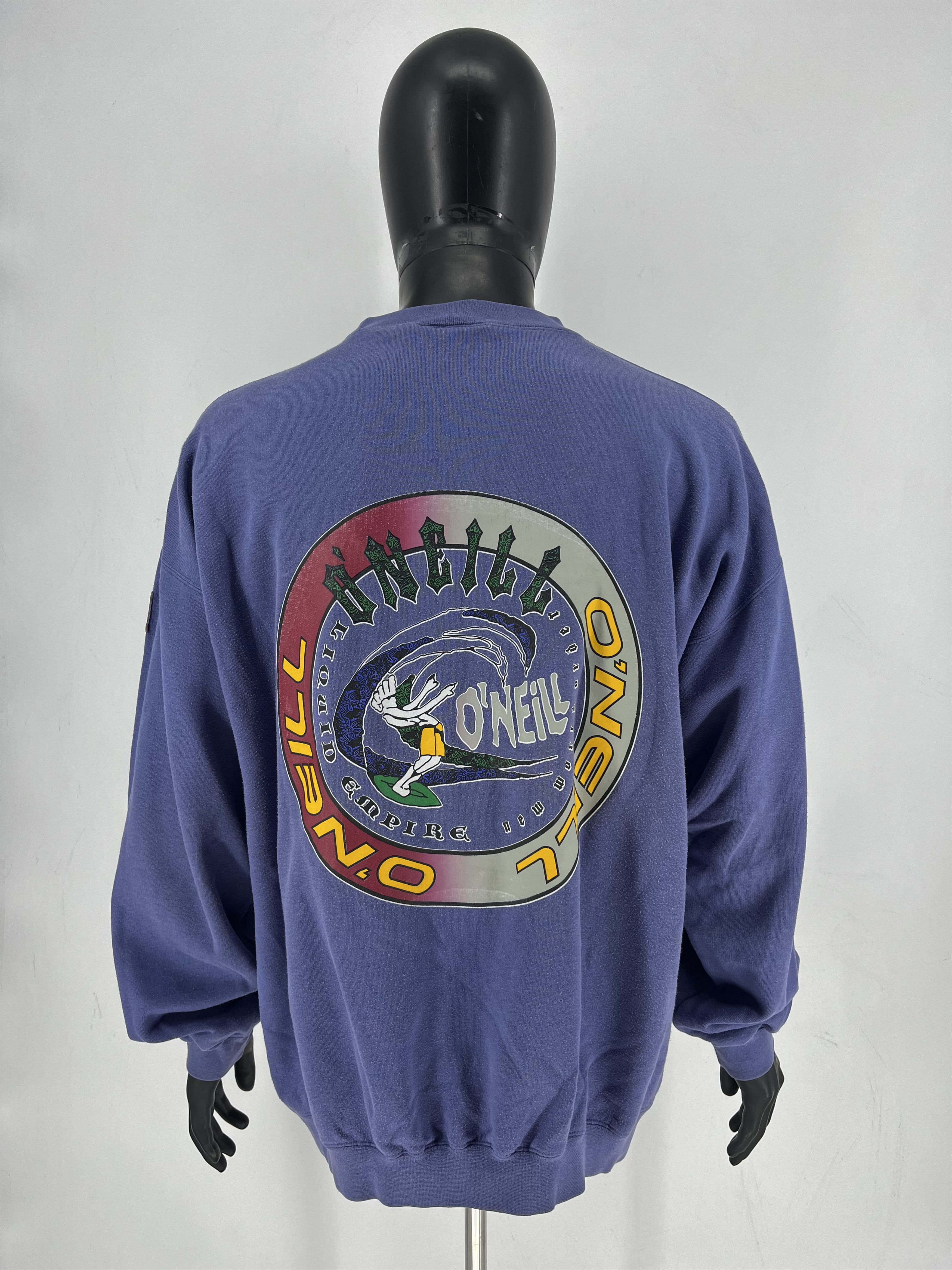 O'Neill Share 90s O’Neill Vintage Blue Crewneck Sweatshirt XL Size US XL / EU 56 / 4 - 9 Thumbnail