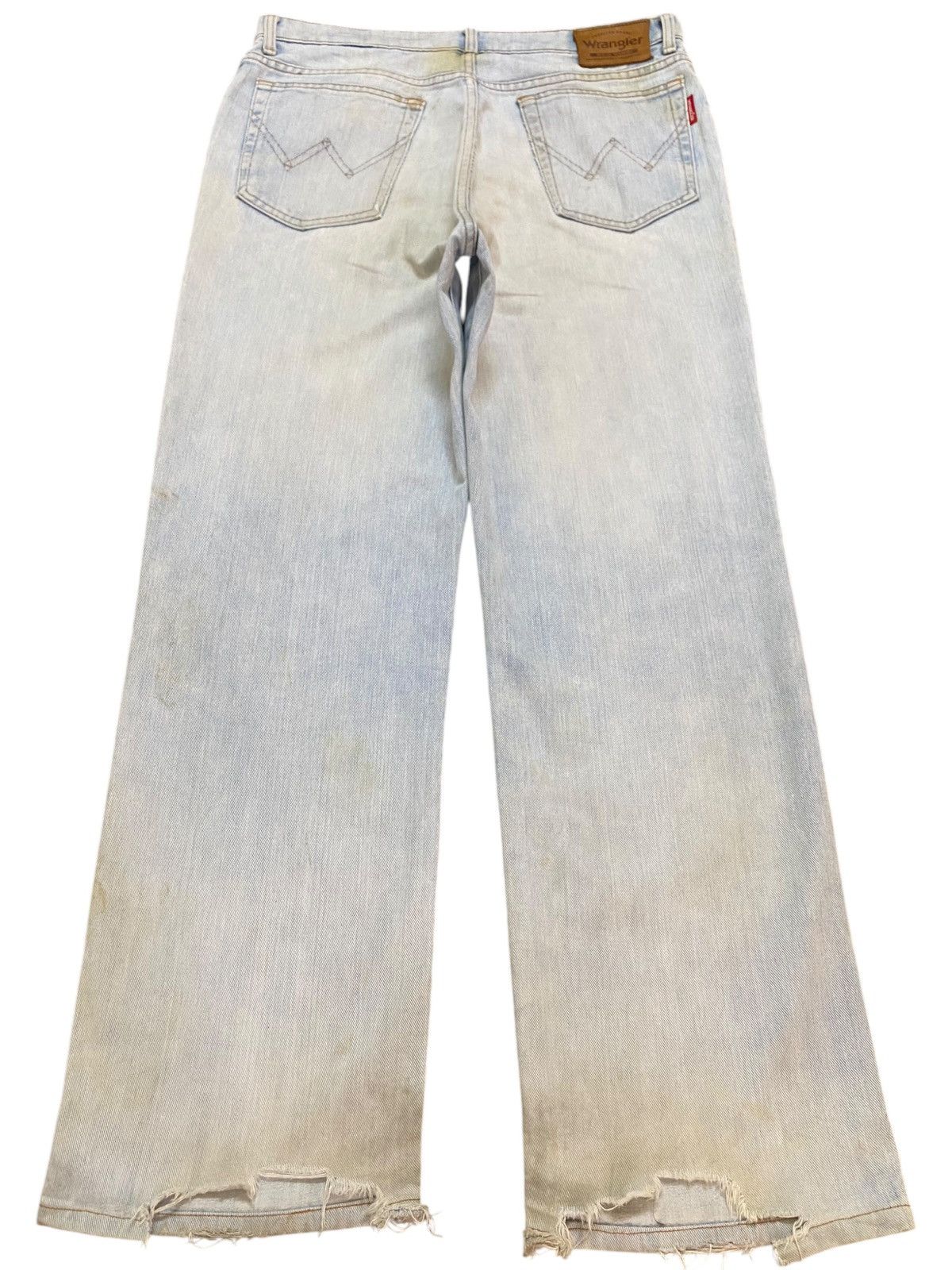 Wrangler Vintage Wrangler Faded Wash Grunge Distressed Baggy Jeans Size US 31 - 2 Thumbnail