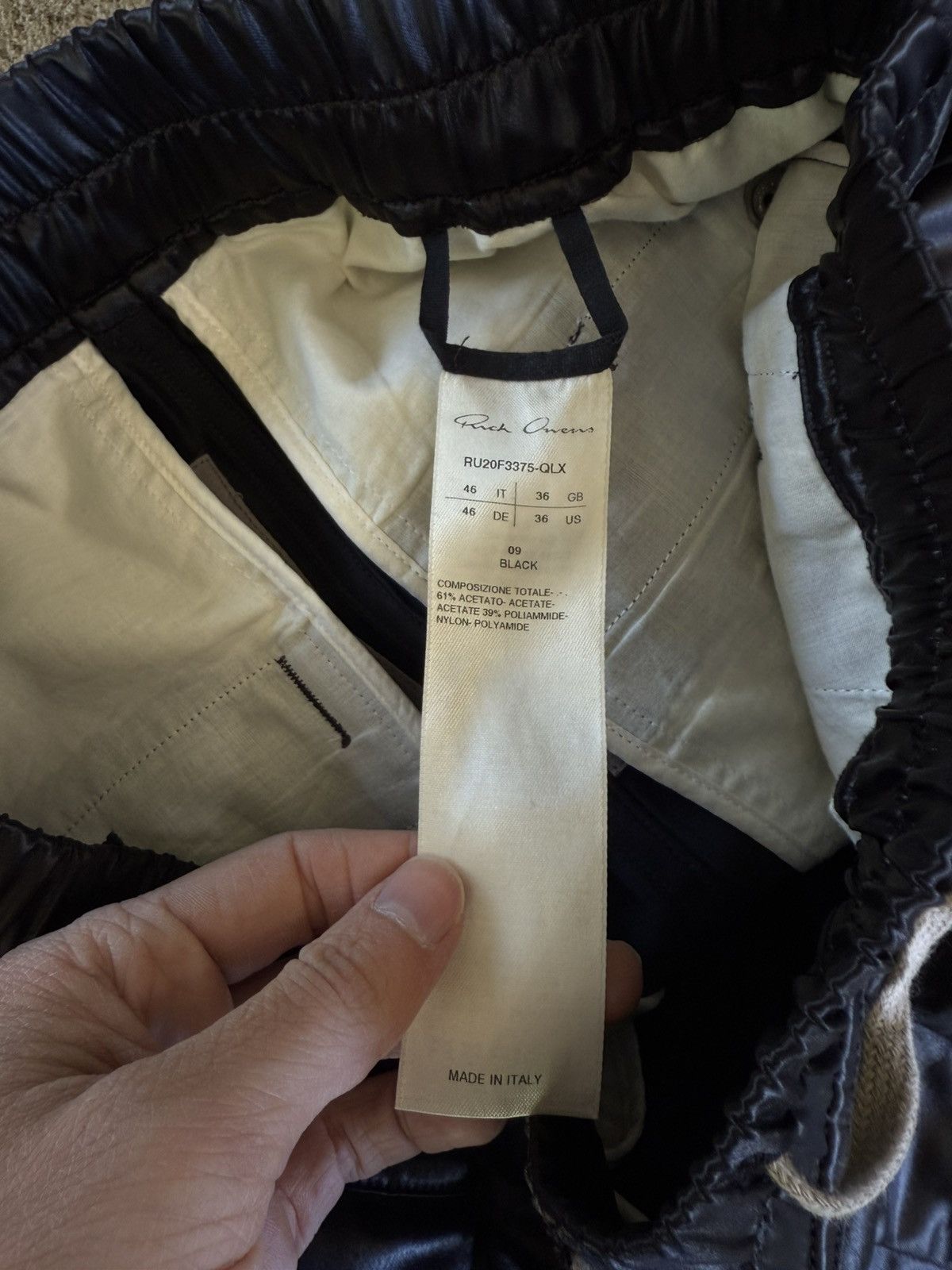 Rick Owens Rick owens satin drawstring pants Size US 30 / EU 46 - 7 Thumbnail