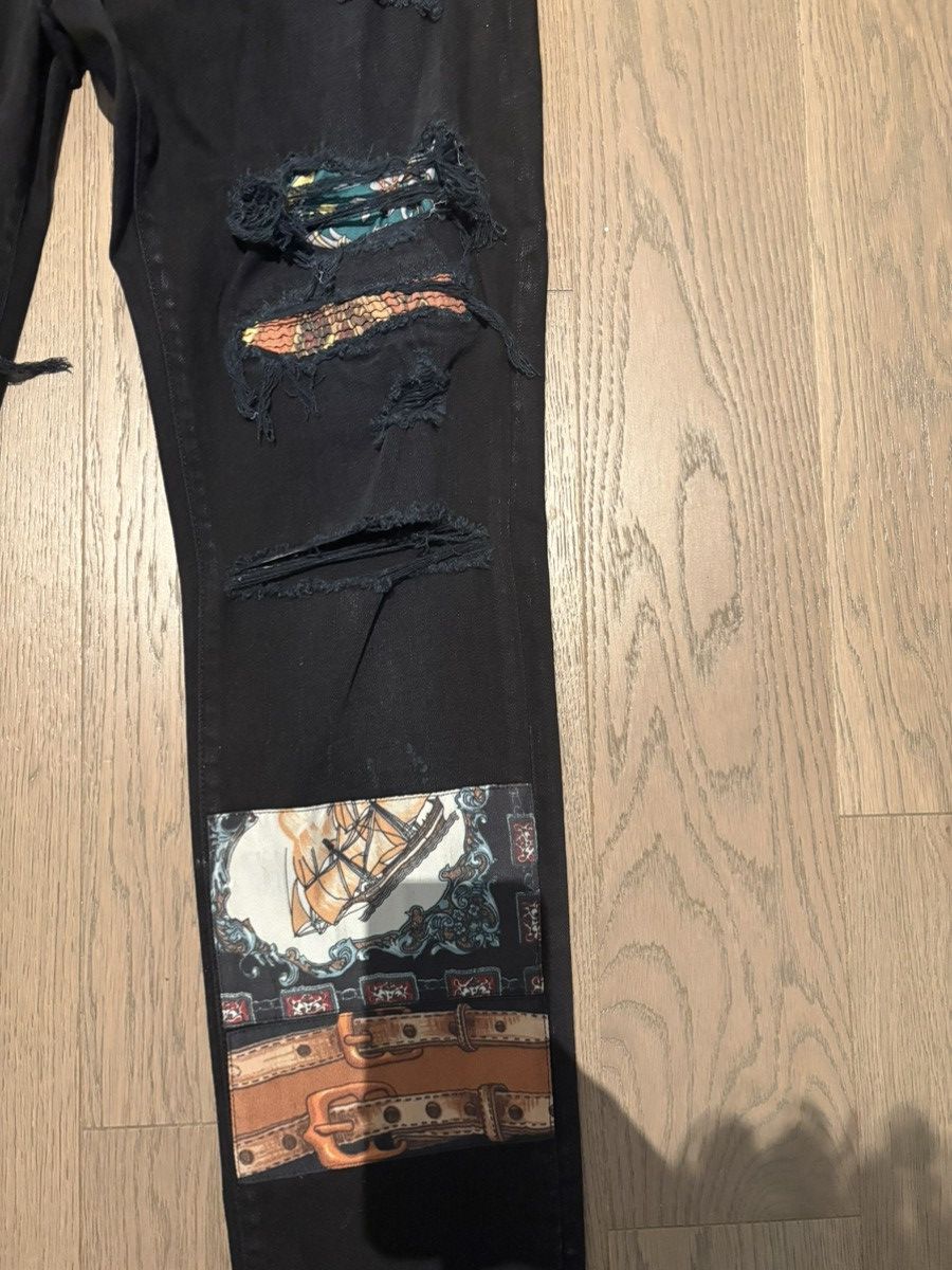 Amiri Amiri Scarves Art Patch Jeans in Antique Black Size US 36 / EU 52 - 3 Thumbnail