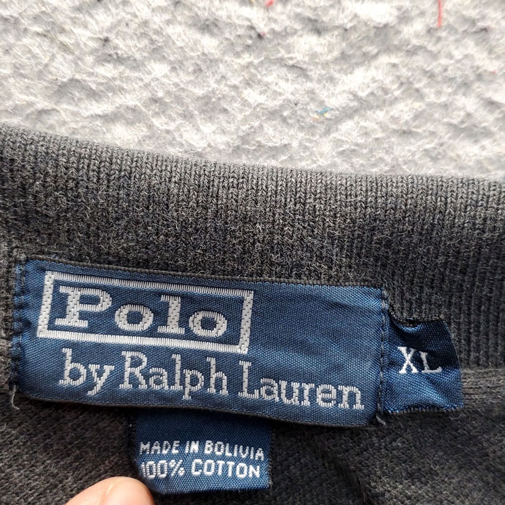 Polo Ralph Lauren VTG Polo Ralph Lauren Polo Shirt Womens XL Gray Pony Logo High Low Slit Popover Size XL / US 12-14 / IT 48-50 - 5 Thumbnail