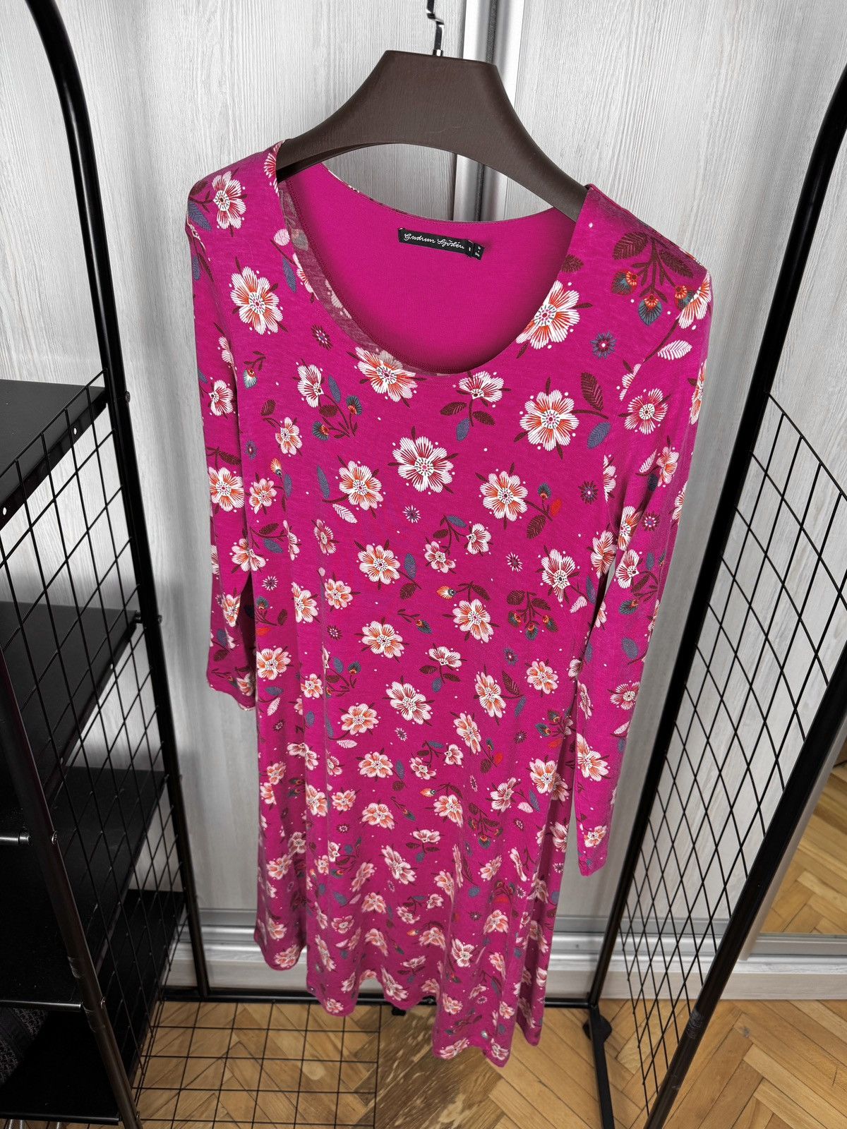 Gudrun Sjoden Gudrun Sjoden flower floral pink midi long sleeve dress M Size M / US 6-8 / IT 42-44 - 6 Thumbnail