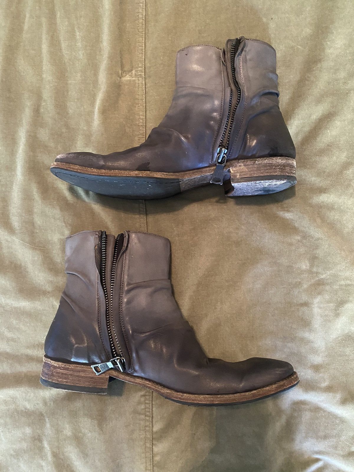 John Varvatos John Varvatos Morrison Sharpei Leather Boots Size US 8 / EU 41 - 2 Thumbnail