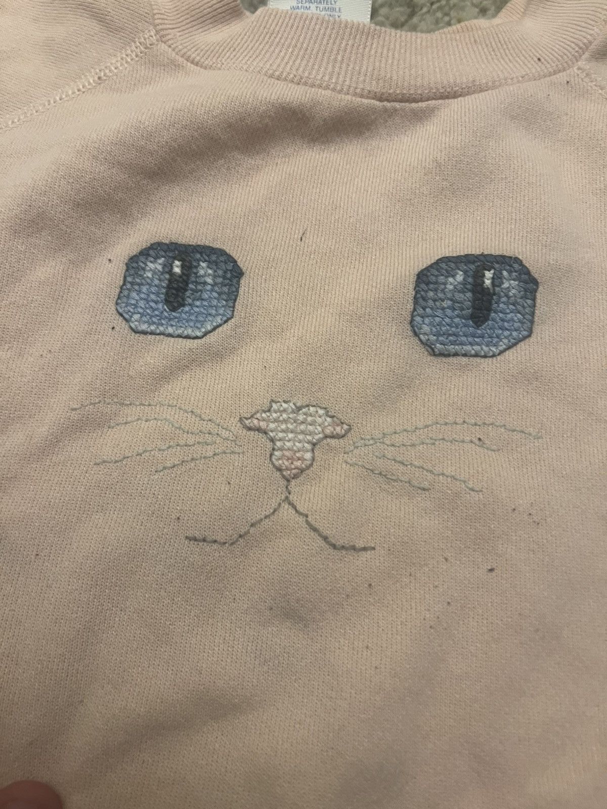 Other 1960s Vintage embroidered kitten cat ultra sweats Size US L / EU 52-54 / 3 - 2 Thumbnail