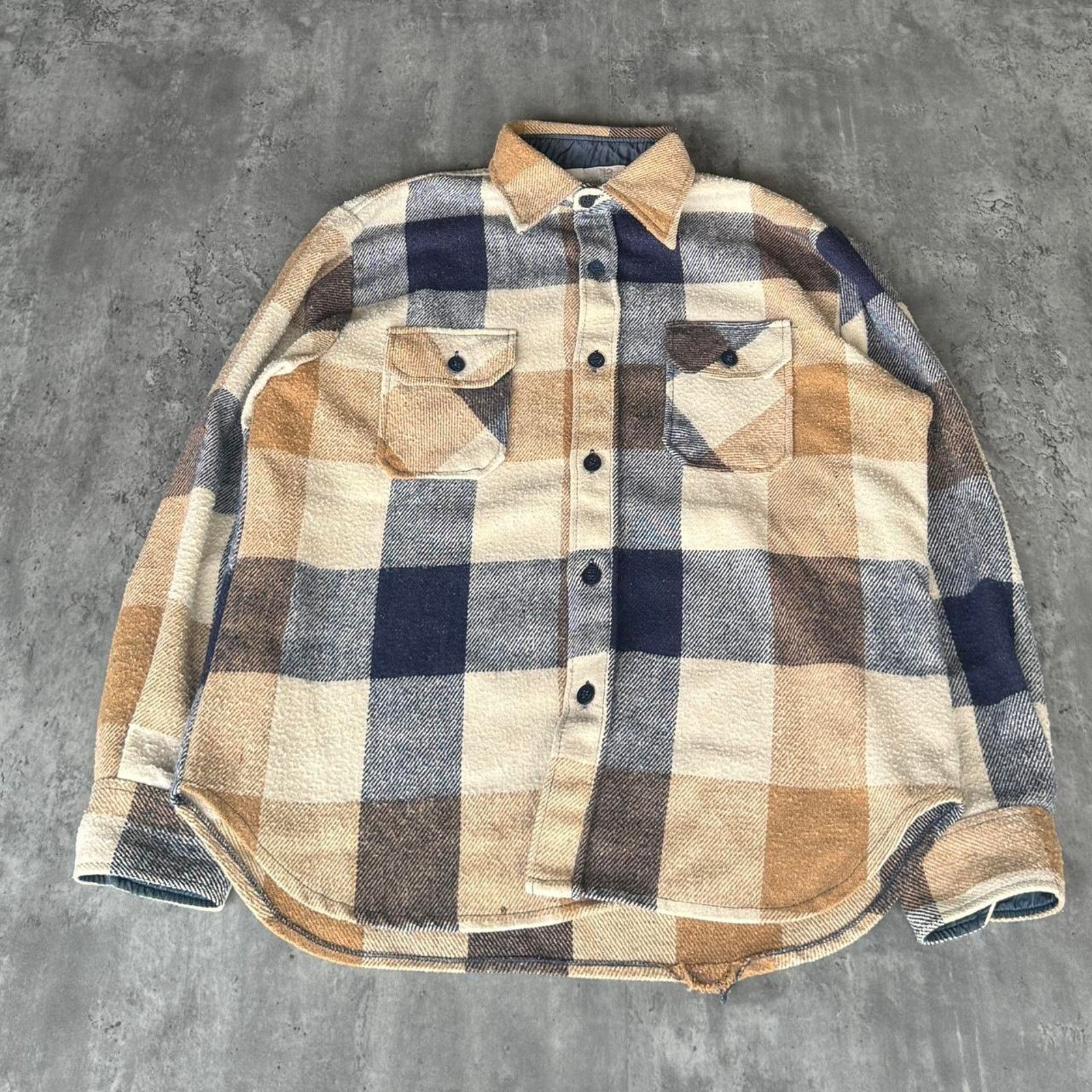 Flannel × Vintage Vintage 1990s Heavyweight Flannel Jacket Size US L / EU 52-54 / 3 - 1 Thumbnail