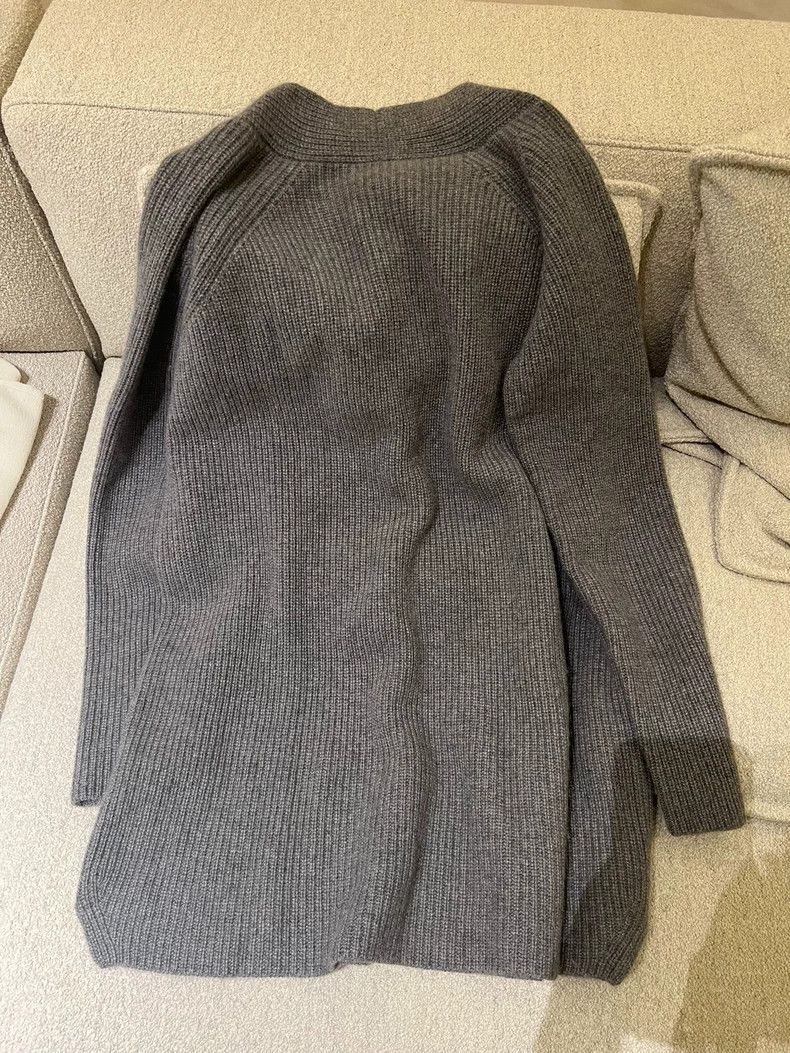 Loro Piana LORO PIANA Gray cashmere sweater dress Size M / US 6-8 / IT 42-44 - 7 Thumbnail