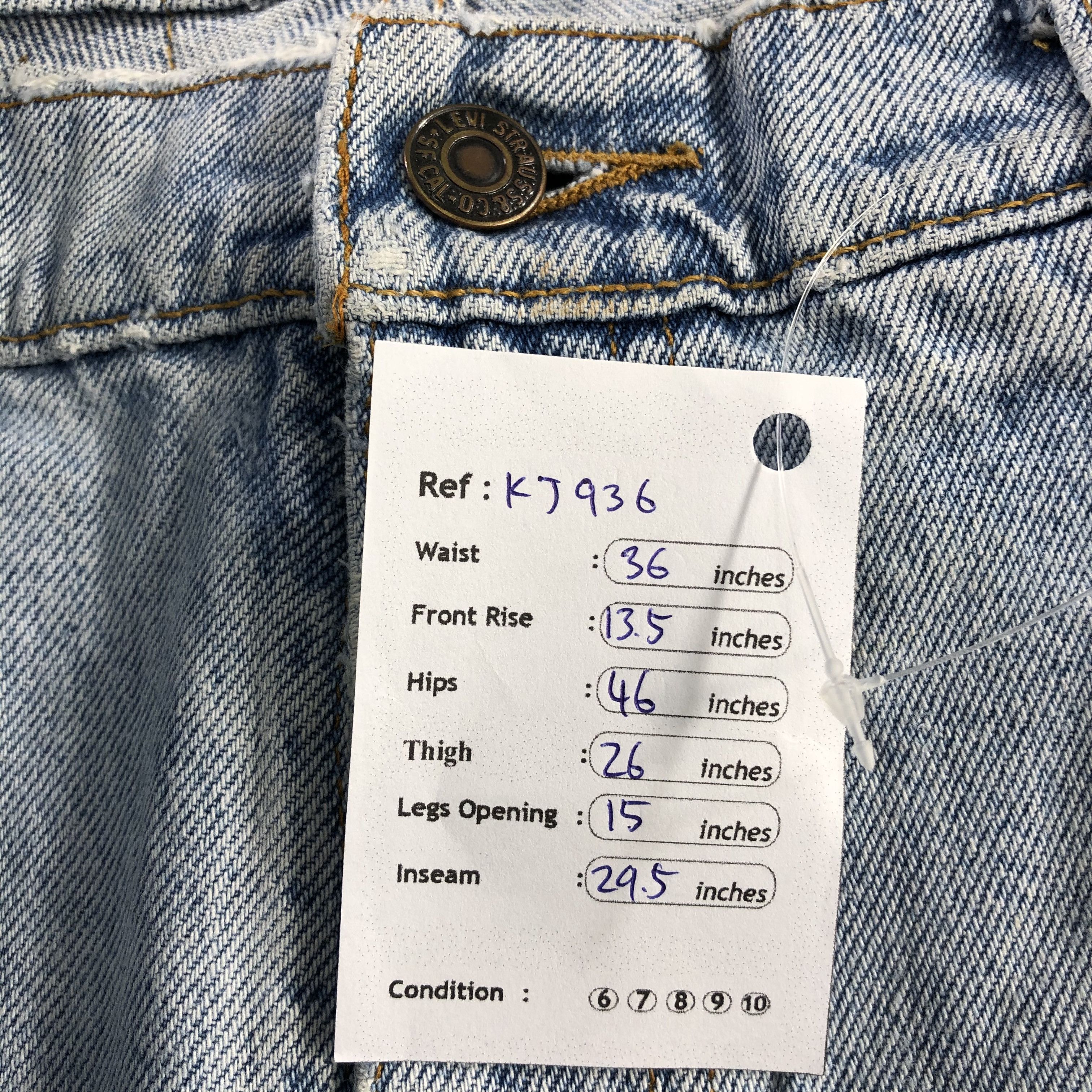 Levi's Vintage 90s Levis 540 Jeans Medium Wash Denim KJ936 Size US 36 / EU 52 - 13 Thumbnail