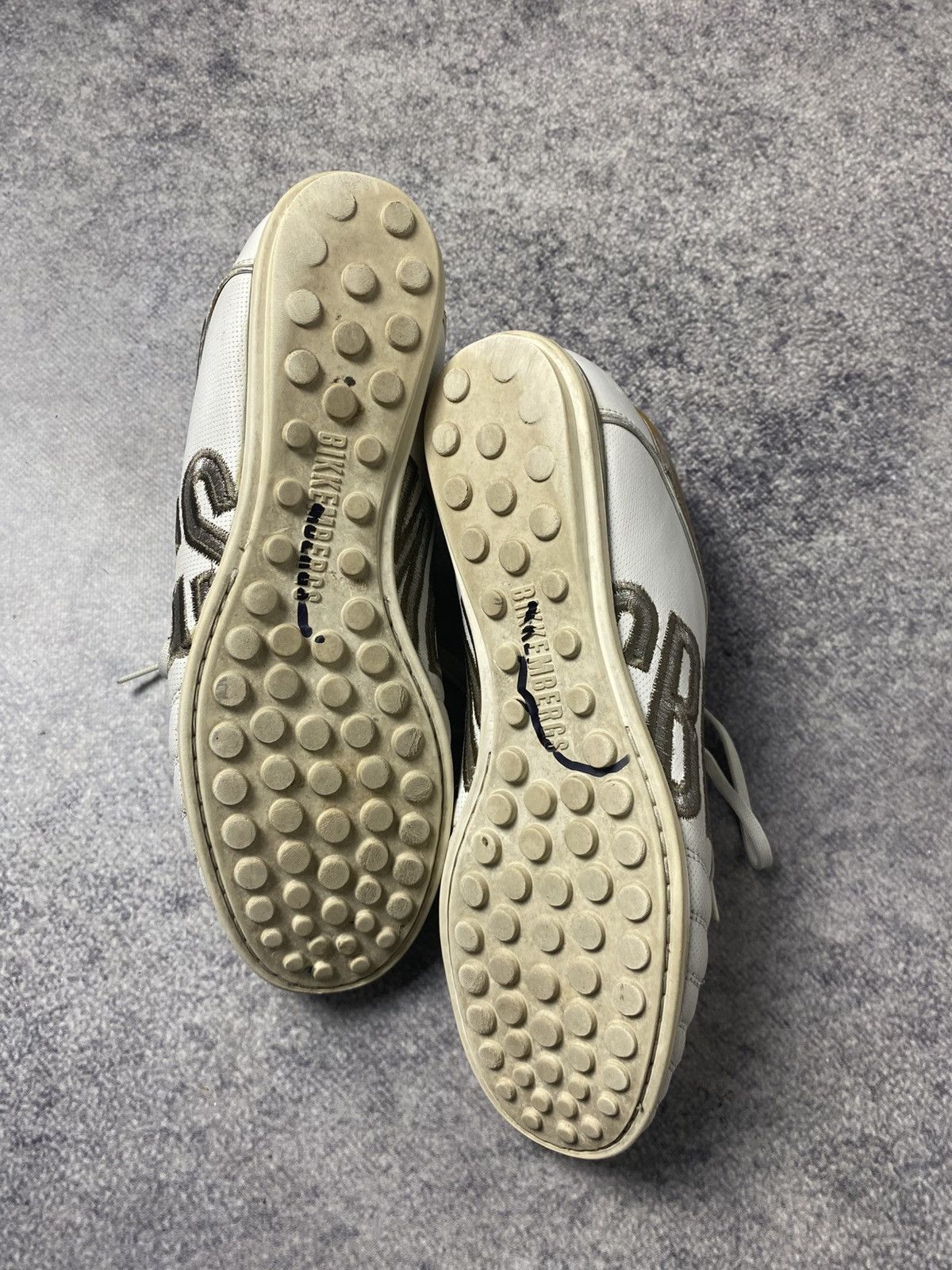 Dirk Bikkembergs Y2K LEATHER SOCCER SNEAKERS WHITE&YELLOW VINTAGE STRETWEAR Size US 5.5 / EU 38 - 9 Thumbnail